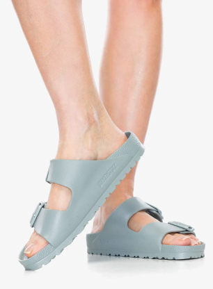 Pantoletten Damen Birkenstock Arizona EVA - pure sage