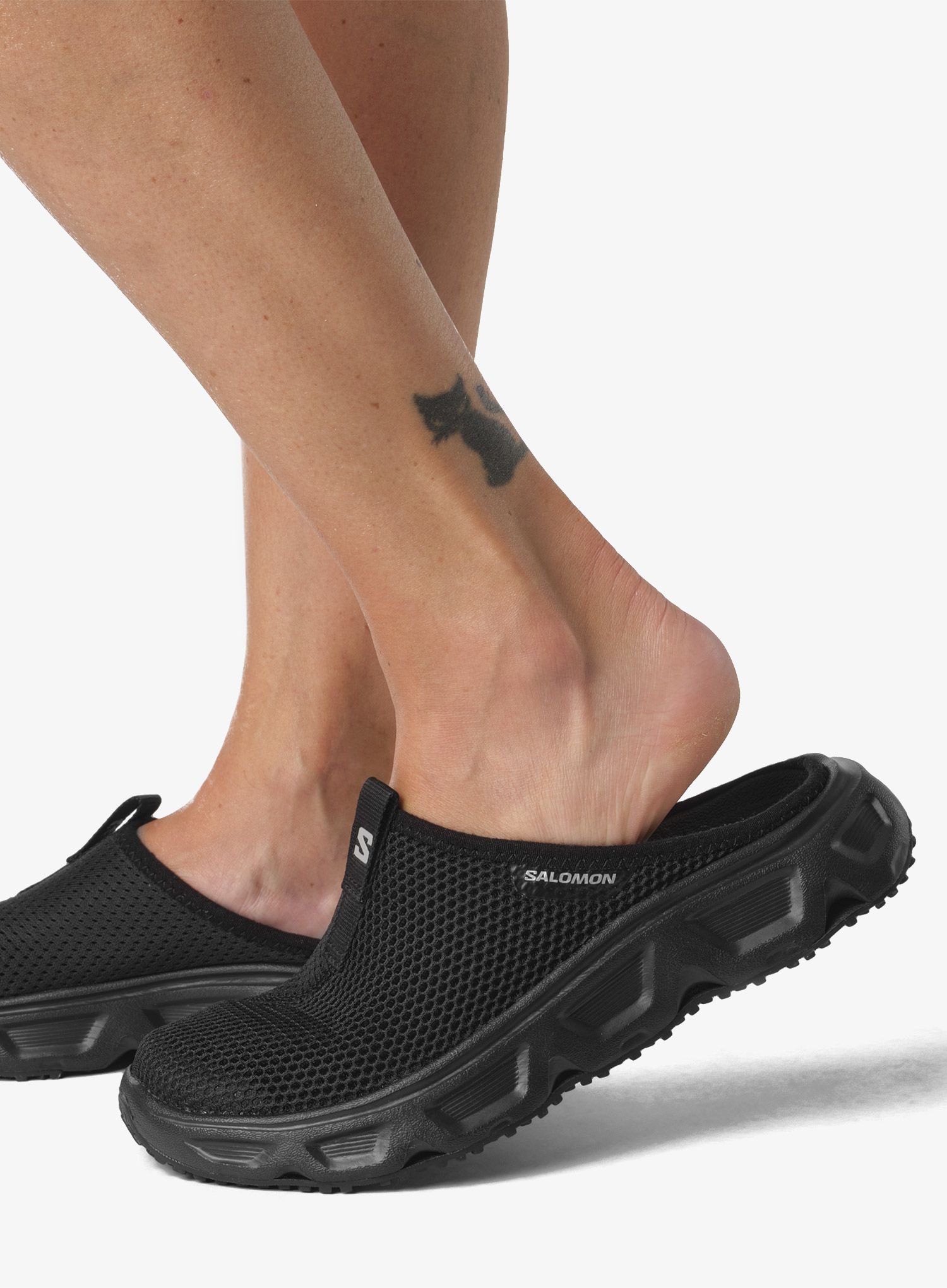 Pantoletten Damen Salomon Reelax Slide 6.0 - black/black/alloy