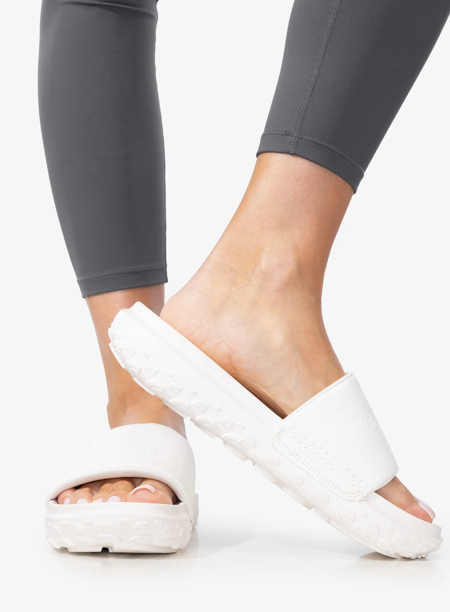 Pantoletten Damen The North Face Never Stop Cush Slide - white dune/white dune