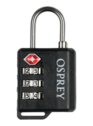Vorhängeschloss Osprey Travel Sentry Cable Lock - black