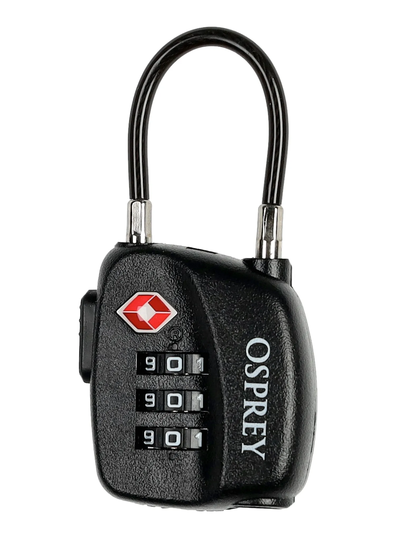 Vorhängeschloss Osprey TSA 3 Dial Cable Lock - black