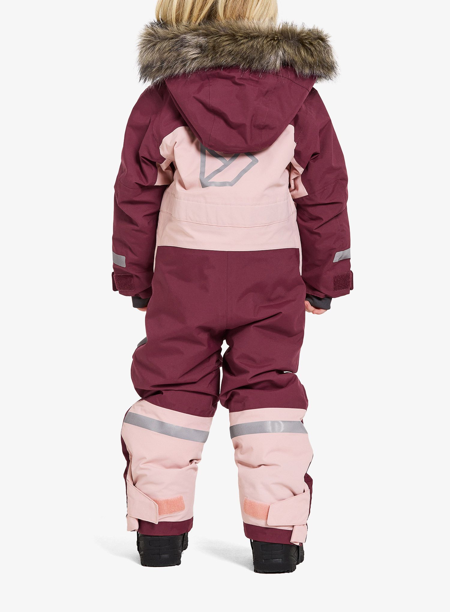 Mädchen-Overall Didriksons Bjarven Coverall 3 - dusty pink