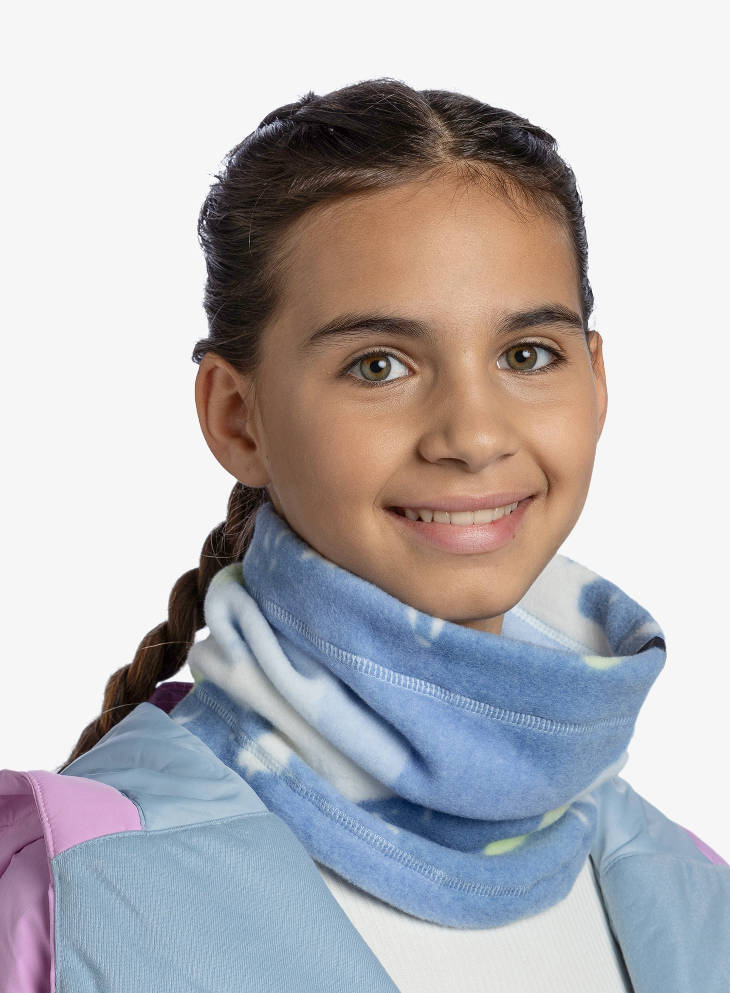 Kinderschornstein Buff Polar Prints Neckwarmer - omasi cobalt