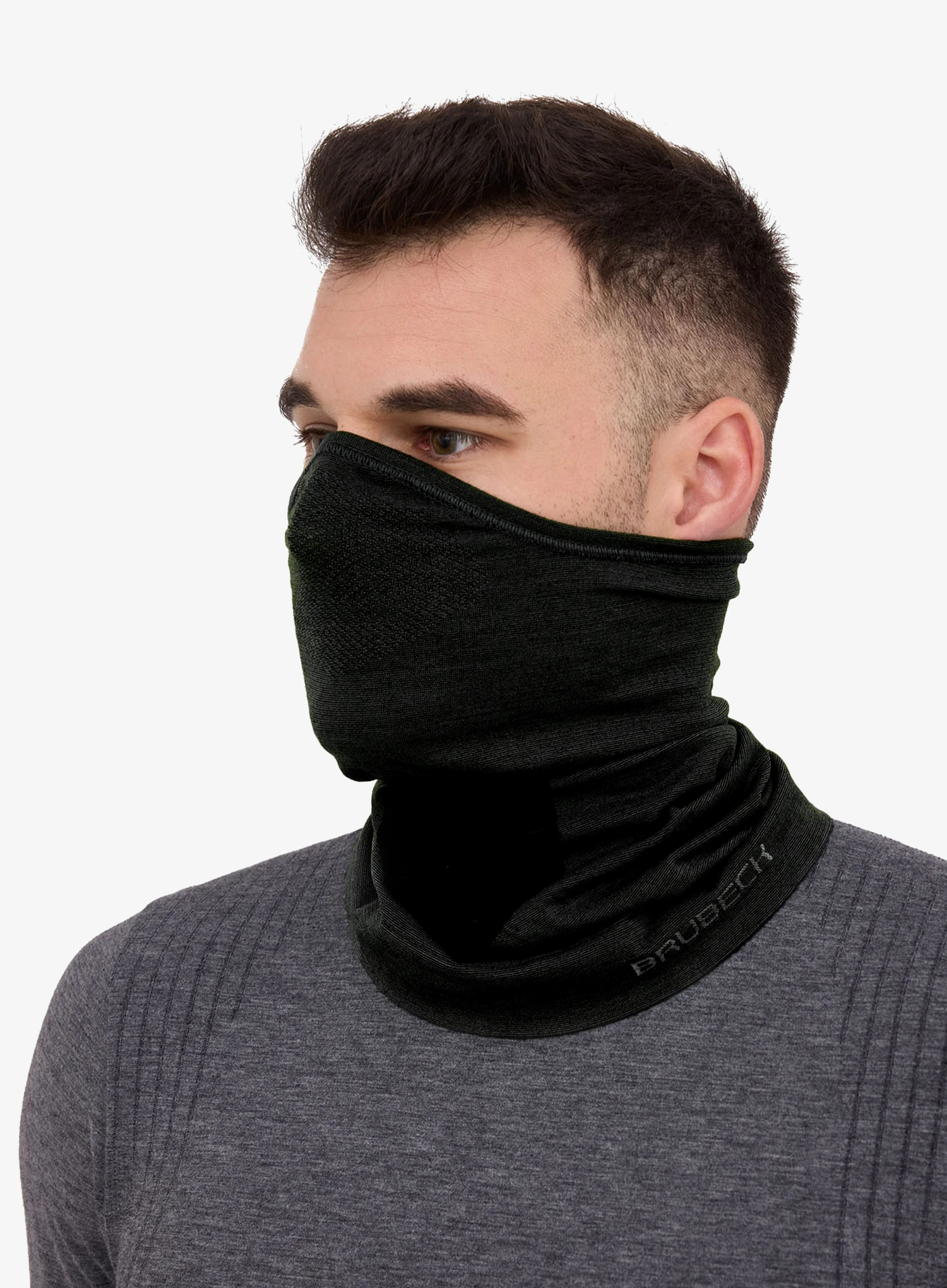 Schlauchschal Brubeck Merino Halfbalaclava - black