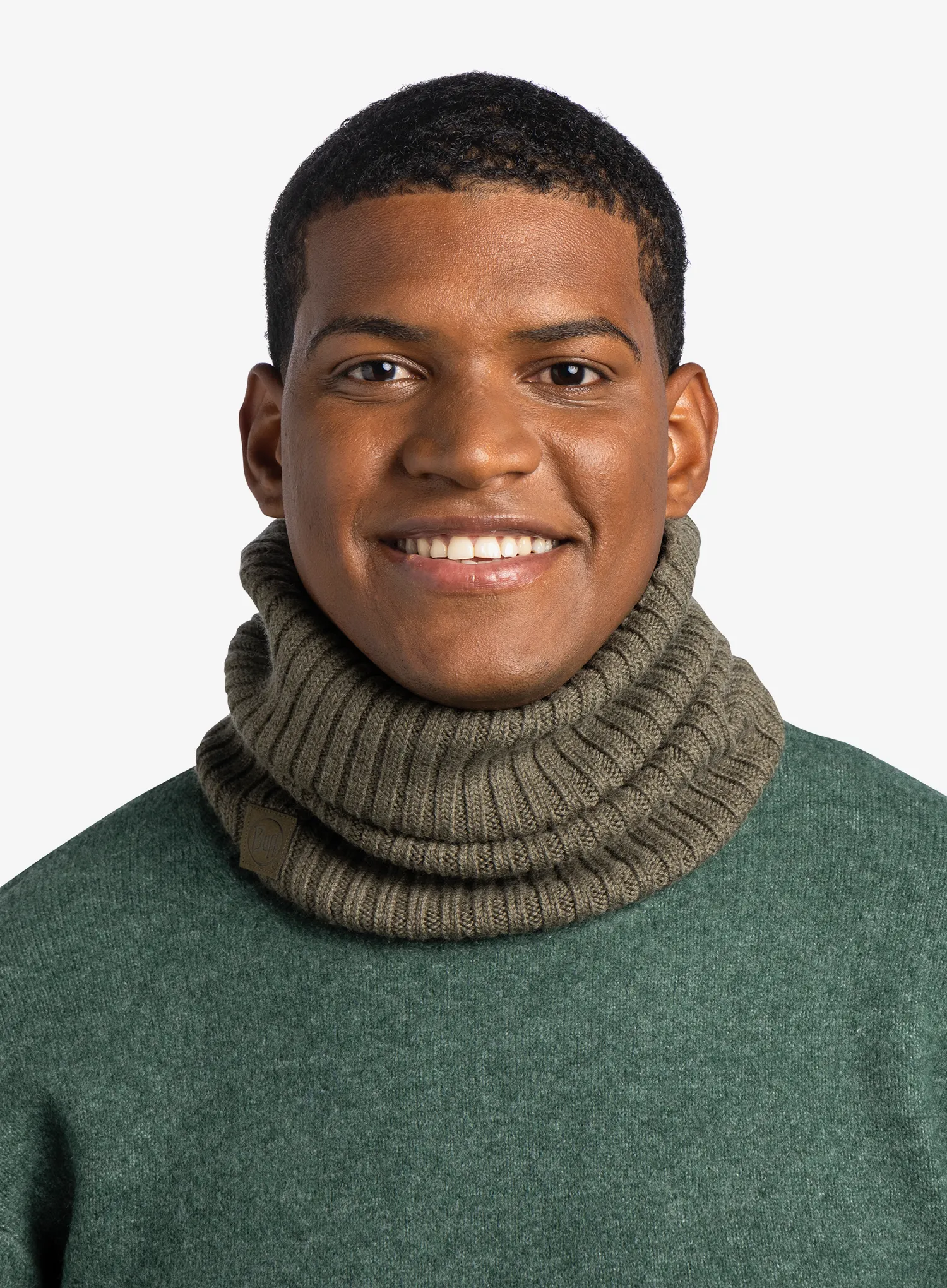 Schlauchschal Buff Knitted Neckwarmer Norval - bark