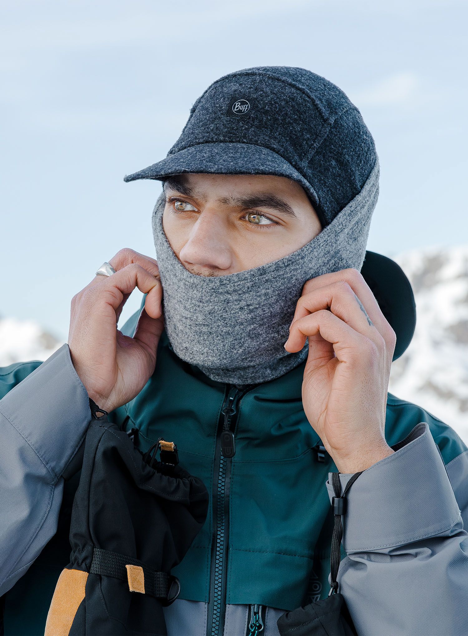 Schlauchschal Buff Merino Fleece - solid grey
