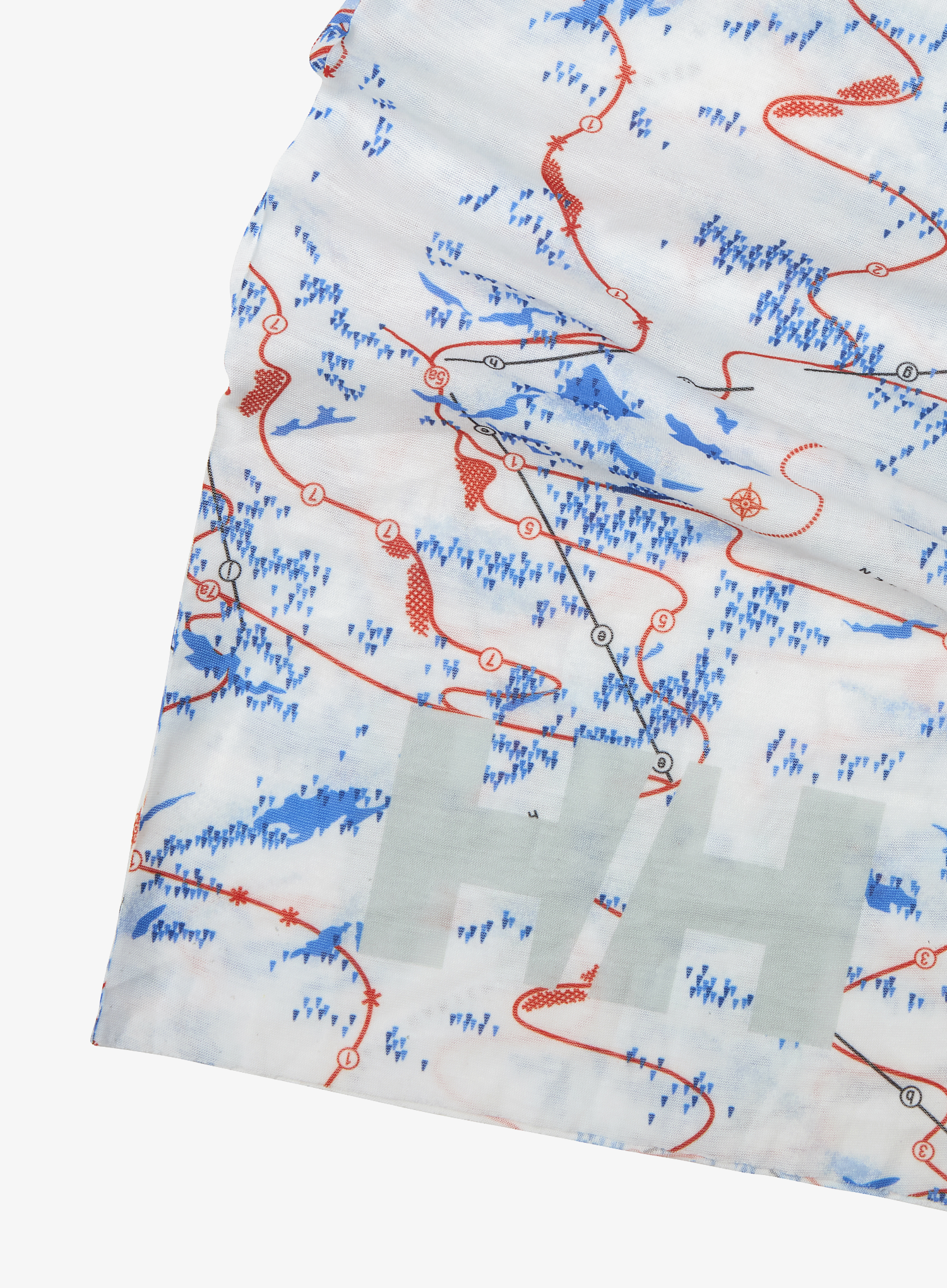 Schlauchschal Helly Hansen HH Neck - white slope map aop