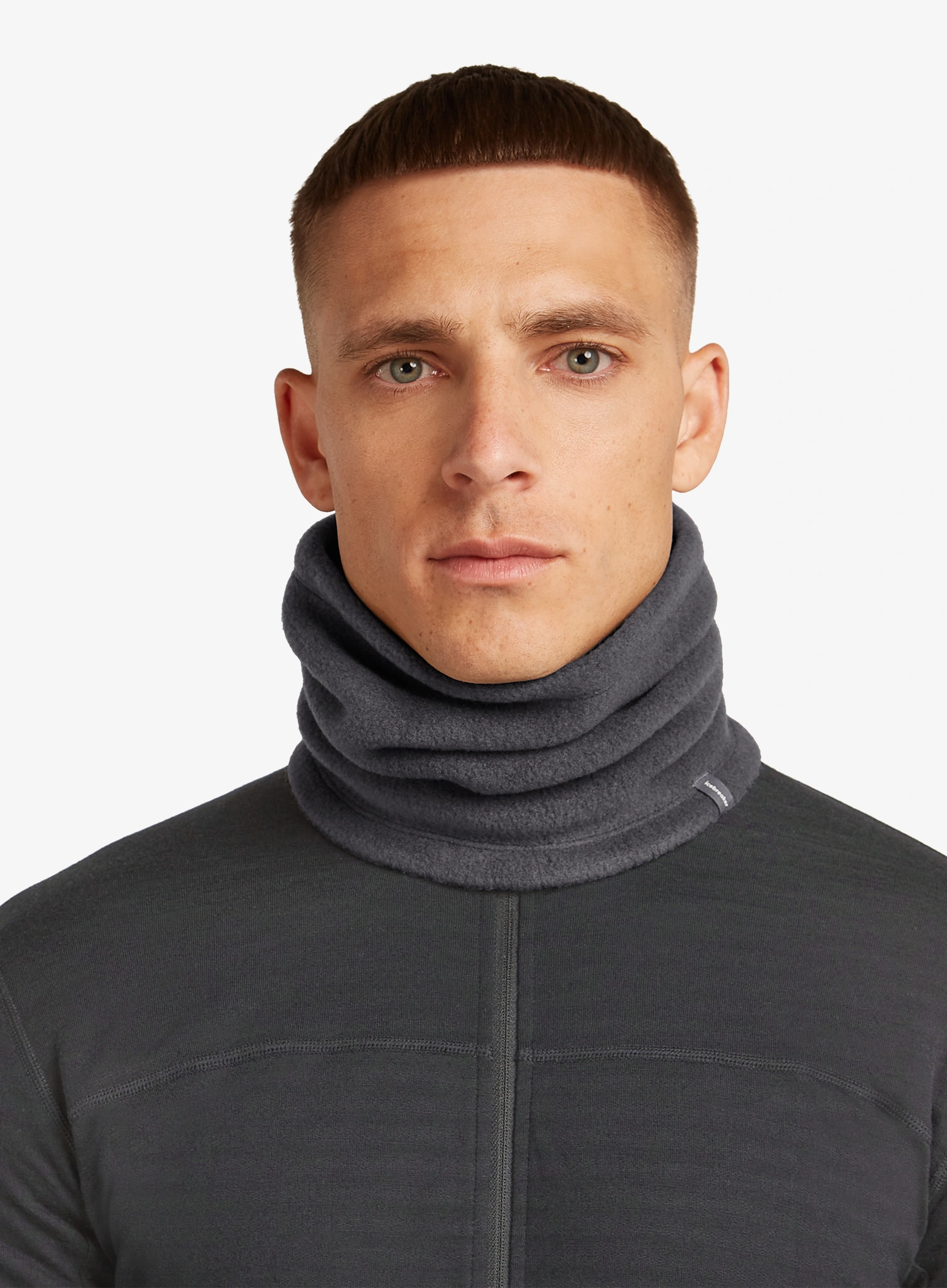 Schlauchschal Icebreaker Merino Blend 800 RealFleece Classic Pile Chute - obsidian