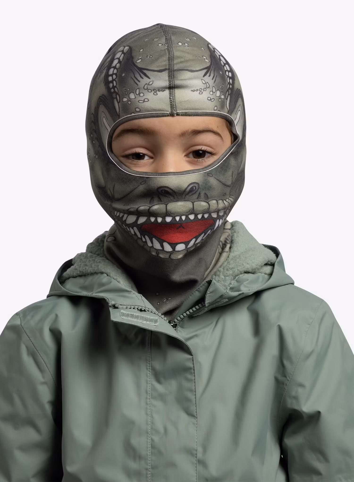 Sturmhaube Kinder Buff Polar Balaclava - dinochi beetle green