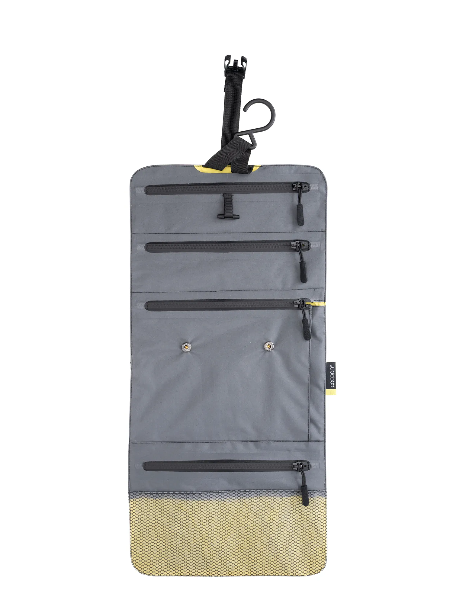 Kulturbeutel Cocoon Hanging Toiletry Kit - Minimalist - grey/black/yellow