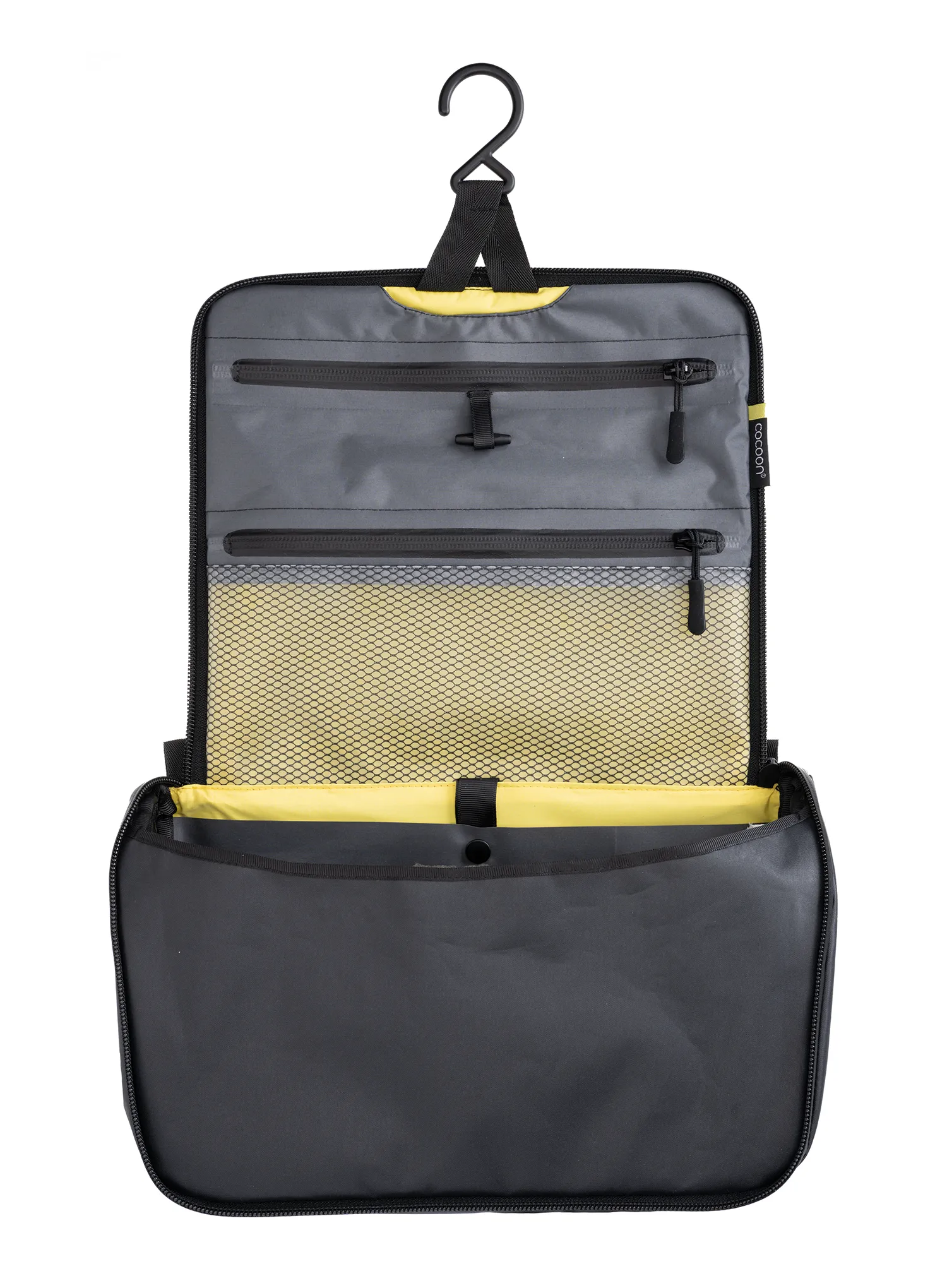 Kulturbeutel Cocoon Toiletry Kit Allrounder - grey/black/yellow