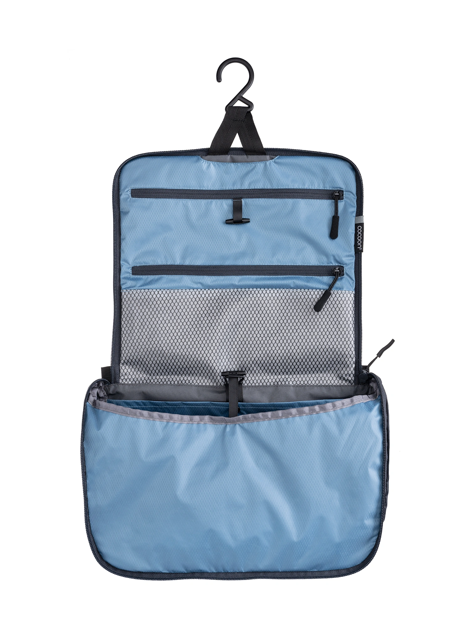 Kulturbeutel Cocoon Toiletry Kit - Allrounder-Light L - ash blue/phantom black