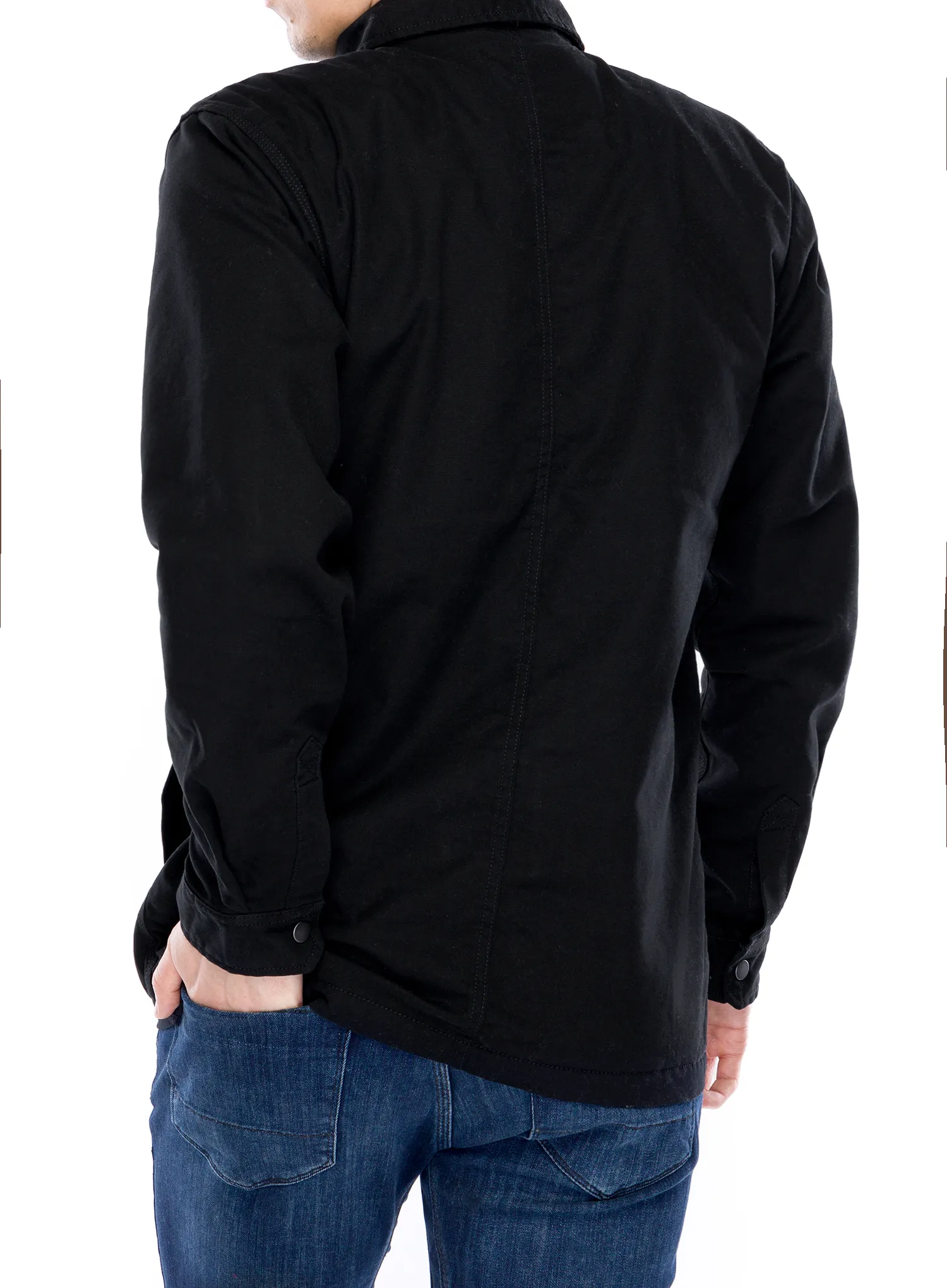 Hemd Carhartt Fleece Lined Snap Front Shirt Jac - black