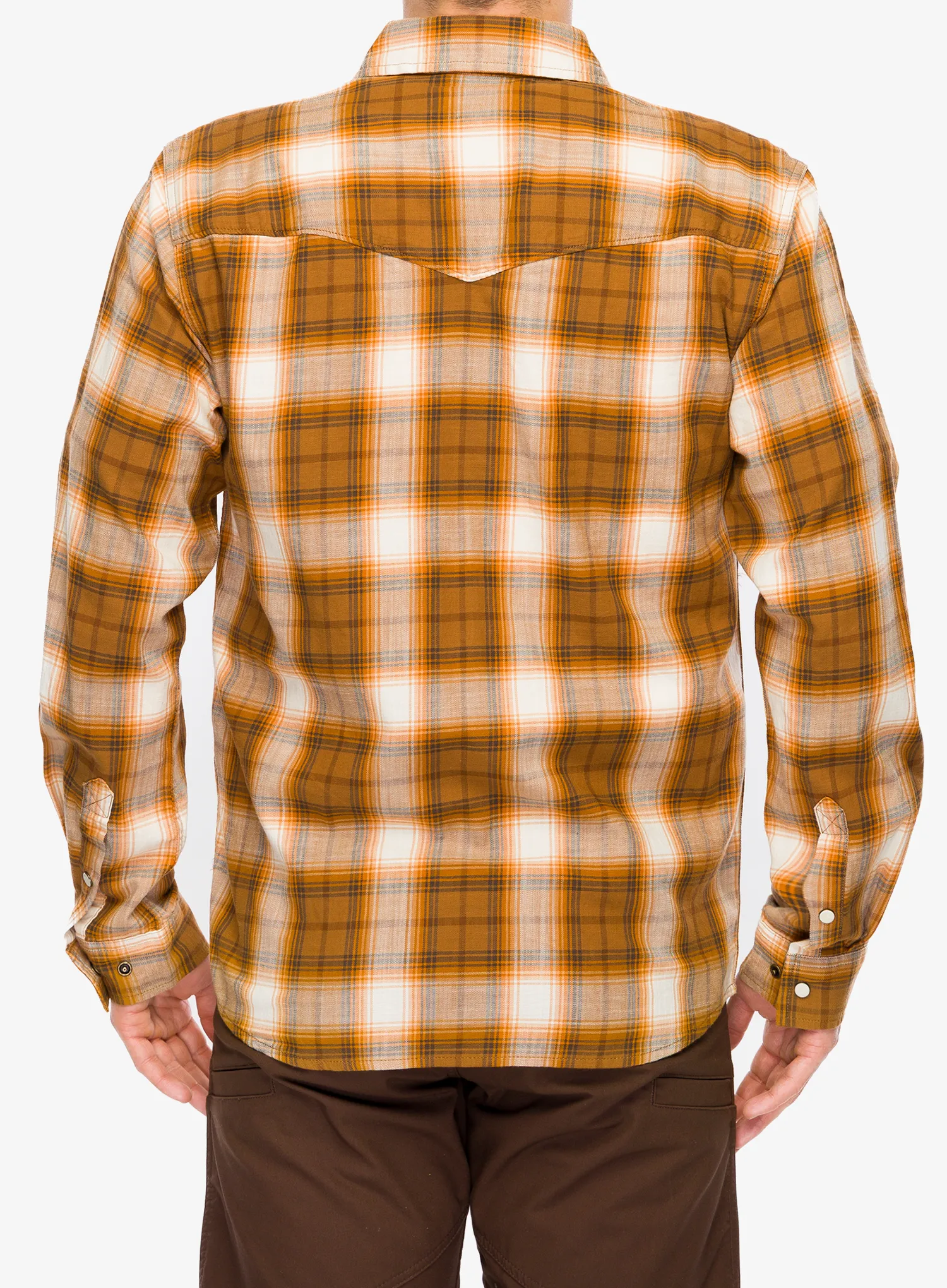 Hemd Carhartt Snap-Front Plaid Shirt - carhartt brown