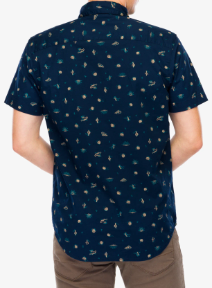 Hemd Columbia Rapid Rivers Printed Short Sleeve Shirt - collegiate navy deserted
