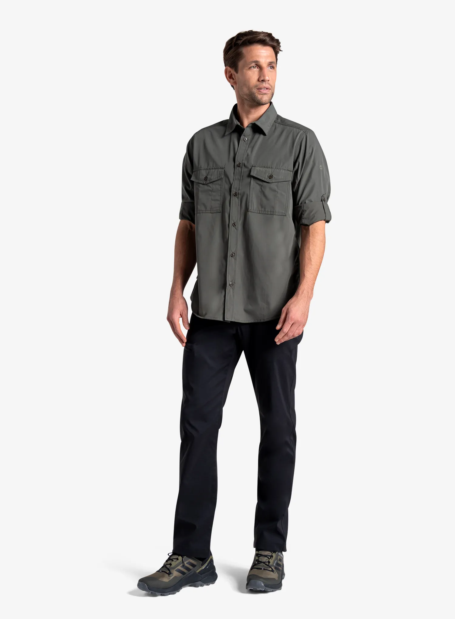 Reisehemd Craghoppers Kiwi II Long Sleeved Shirt - cedar