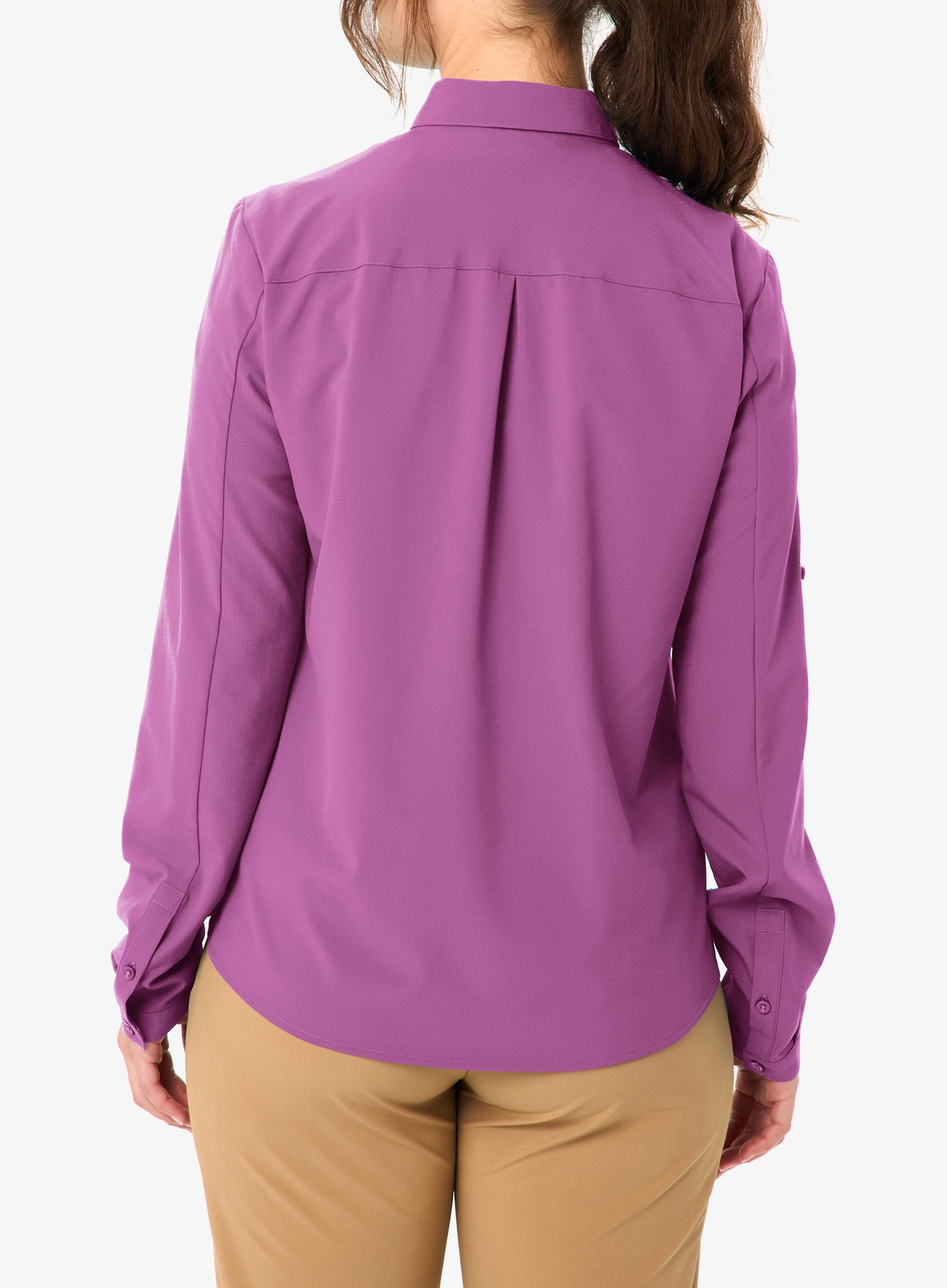Reisehemd Damen Vaude Rosemoor LS Shirt IV - magenta