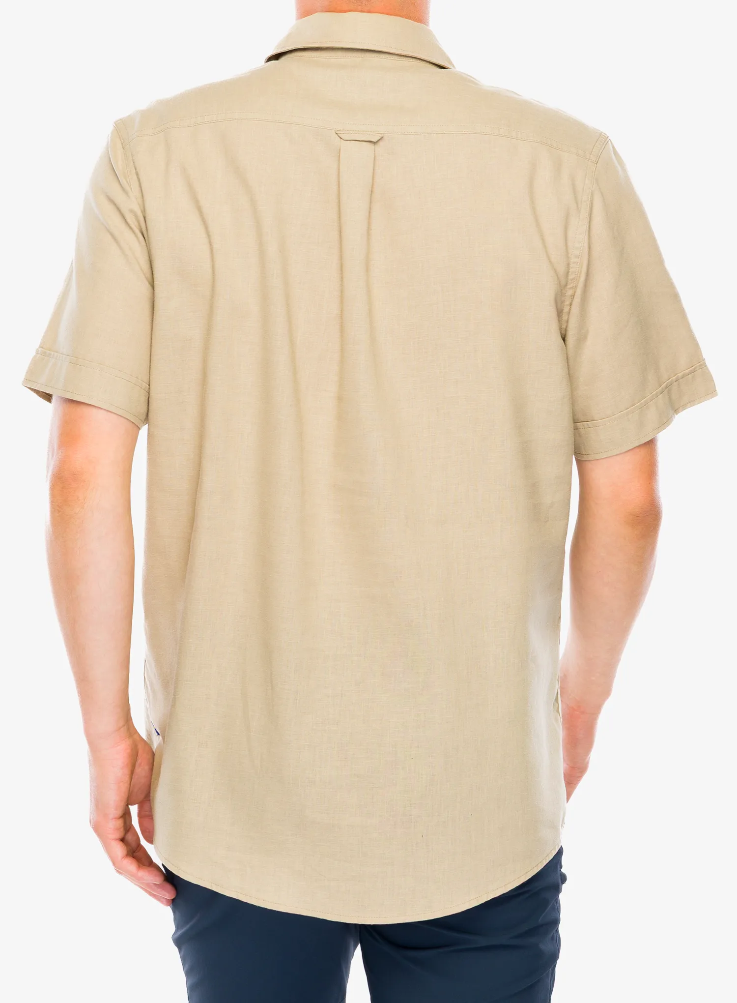 Reisehemd Fjallraven Övik Travel Shirt SS M - sand stone