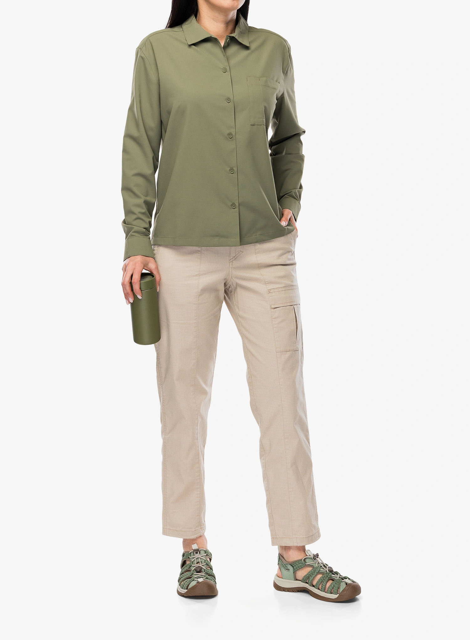 Mückenschutz-Hemd Damen Royal Robbins Expedition III L/S - fiddlehead