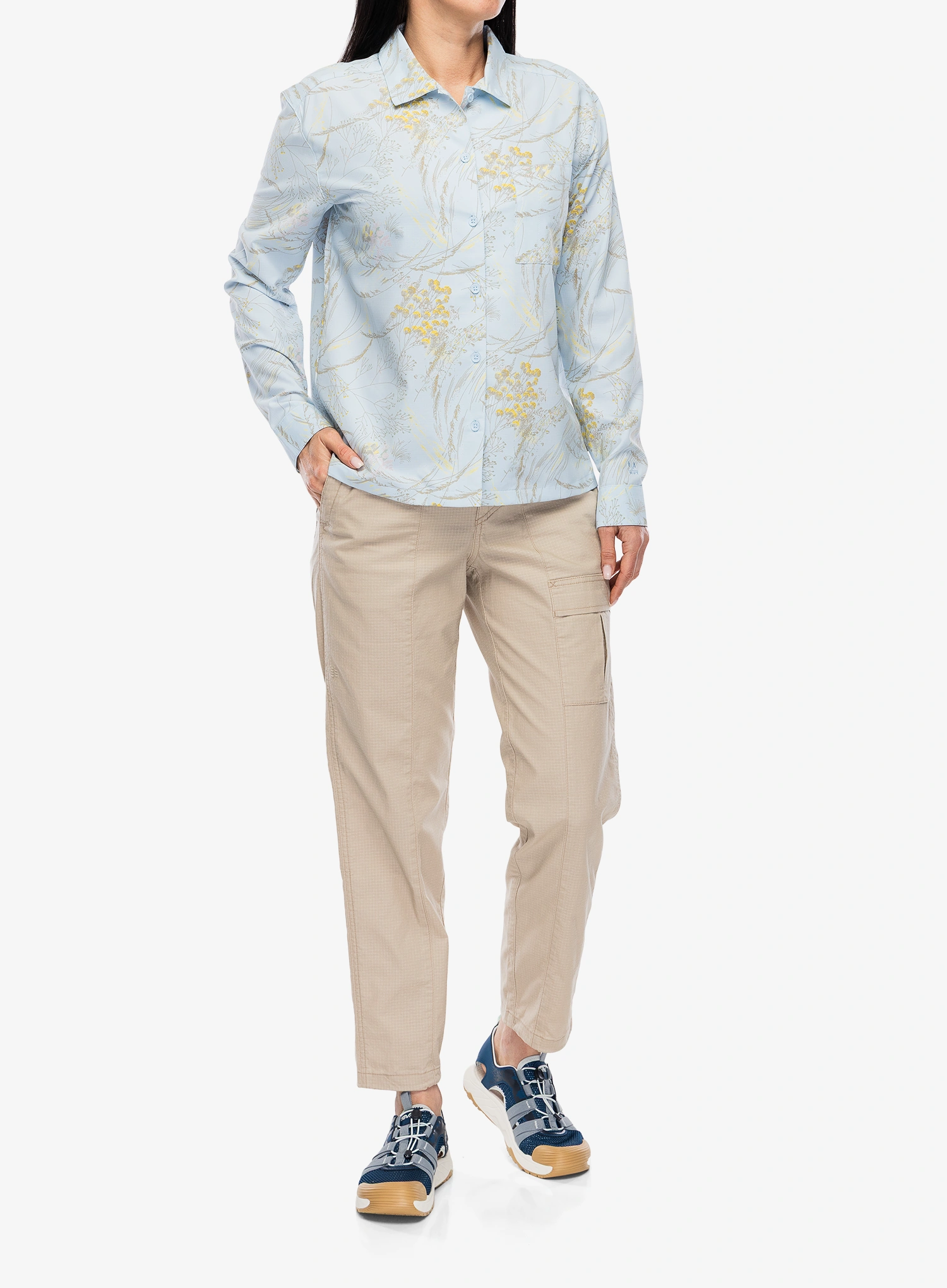 Mückenschutz-Hemd Damen Royal Robbins Expedition III L/S - skyway meadow pt