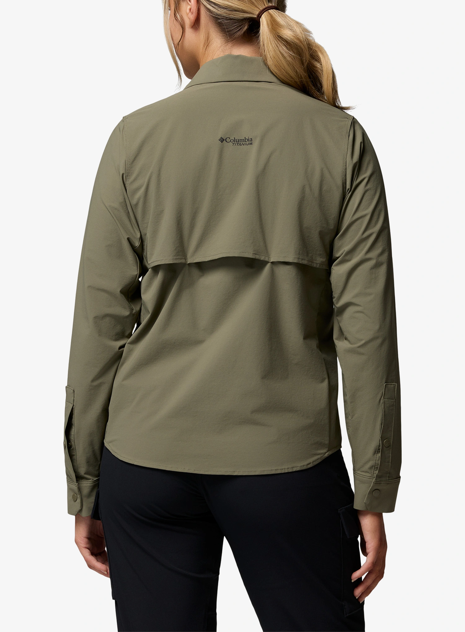 Outdoorhemd Damen Columbia Silver Ridge Elite Long Sleeve Woven - stone green