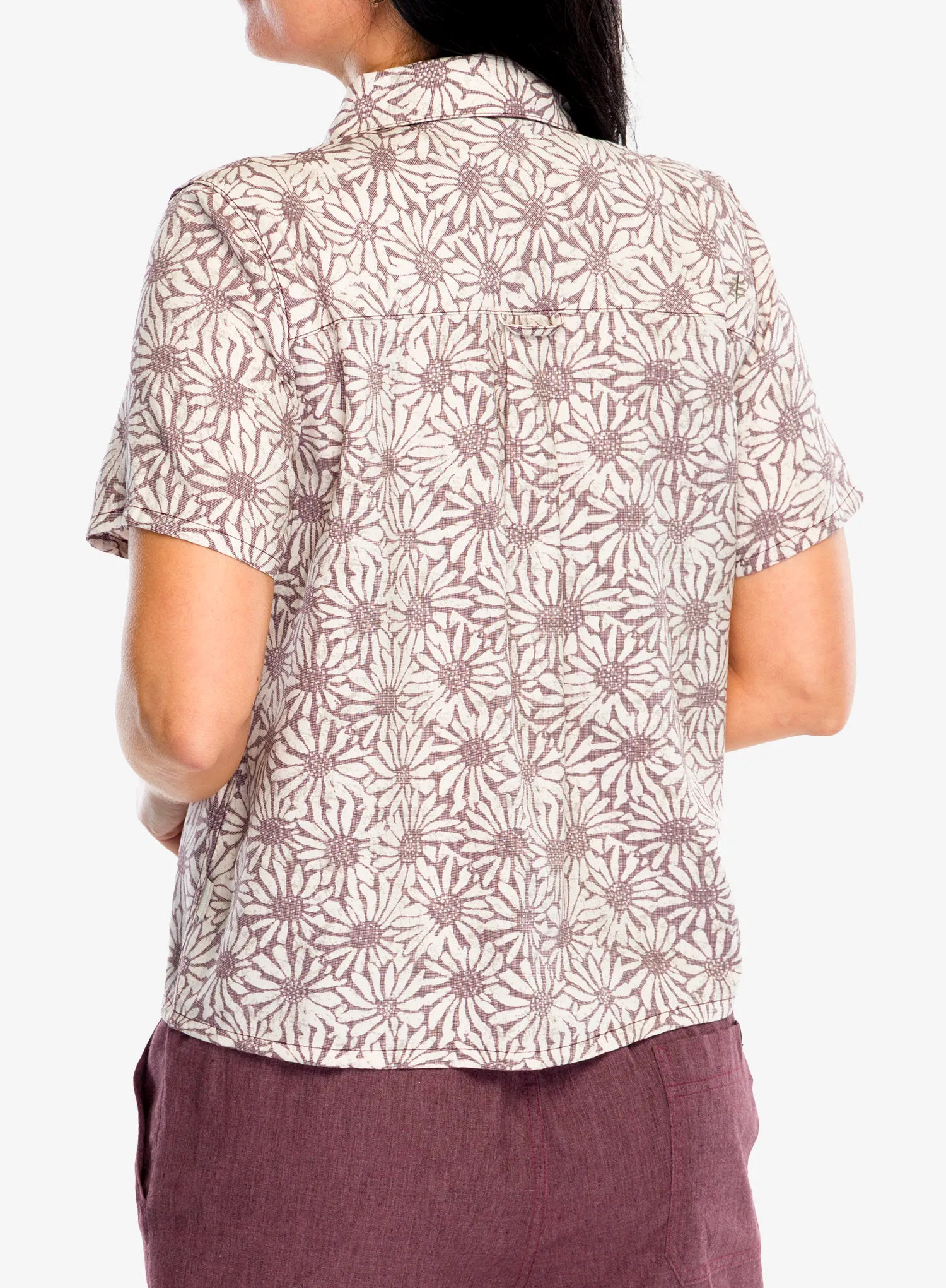 Outdoorhemd Damen Royal Robbins Camino Pucker S/S - wild rhubarb caledonia pt