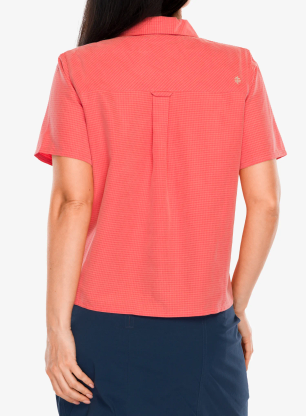 Outdoorhemd Damen Royal Robbins Desert Pucker S/S - rosefinch