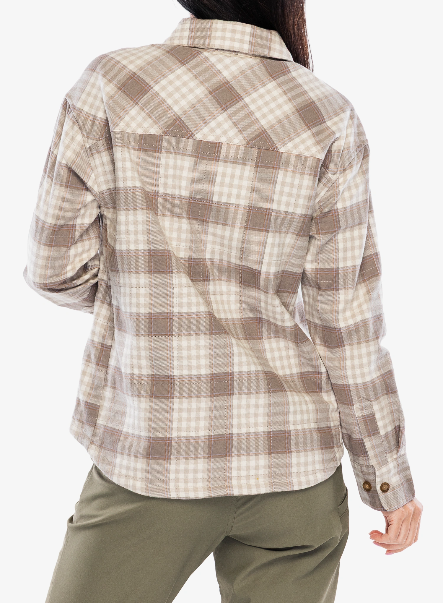 Outdoorhemd Damen Royal Robbins Vista Flannel Shacket - chalk antelope pld