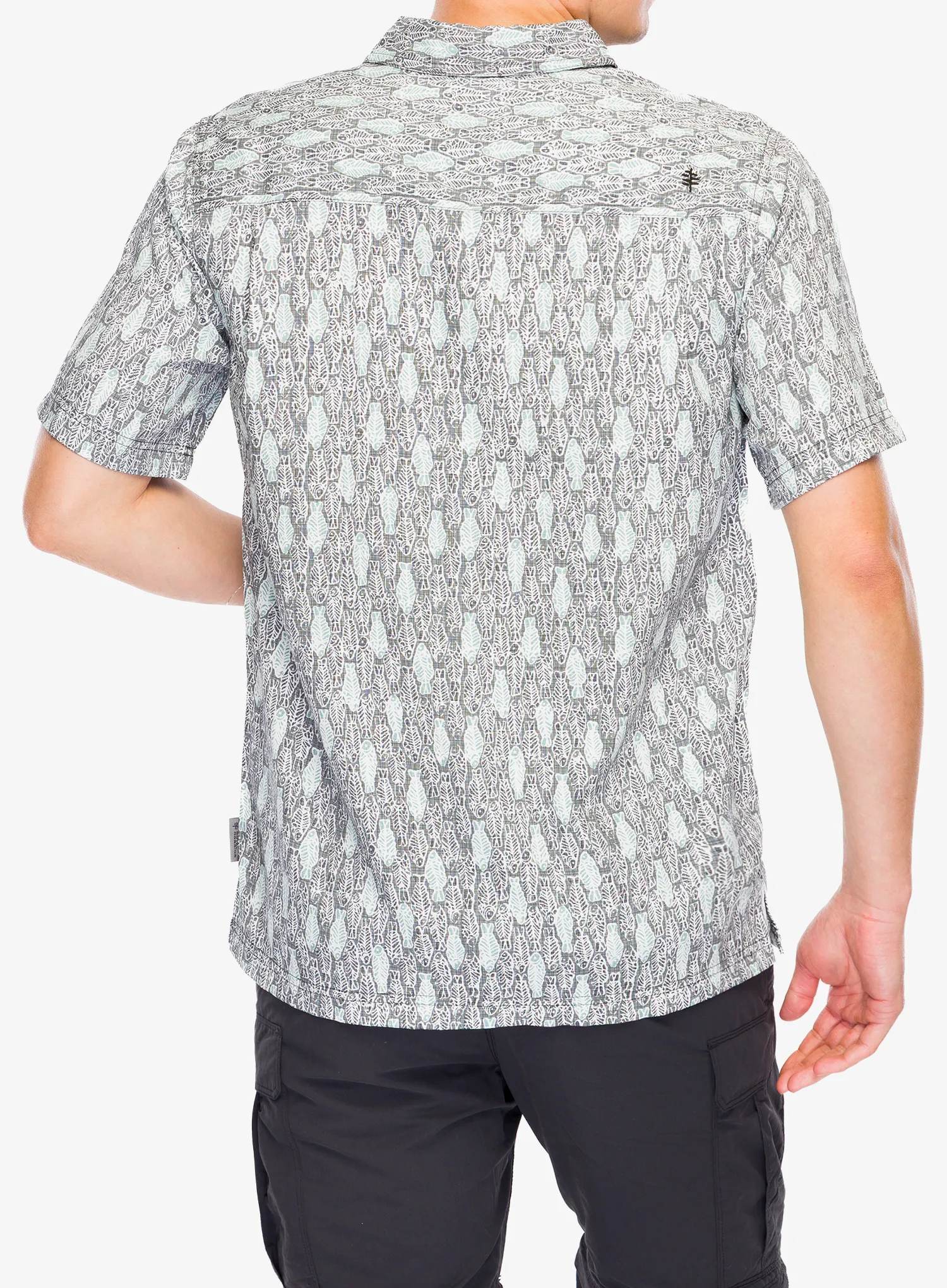 Outdoorhemd Royal Robbins Camino Pucker S/S - everglade fish pt