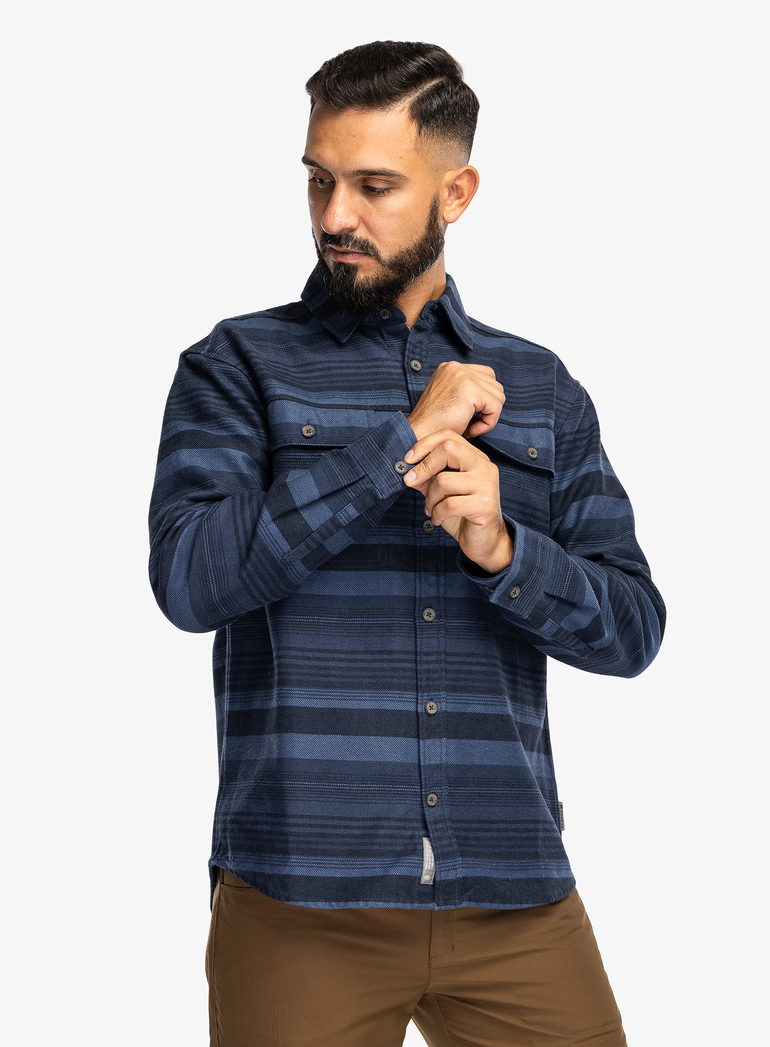 Outdoorhemd Royal Robbins Clouds Rest Hemp LS - oceana alder str