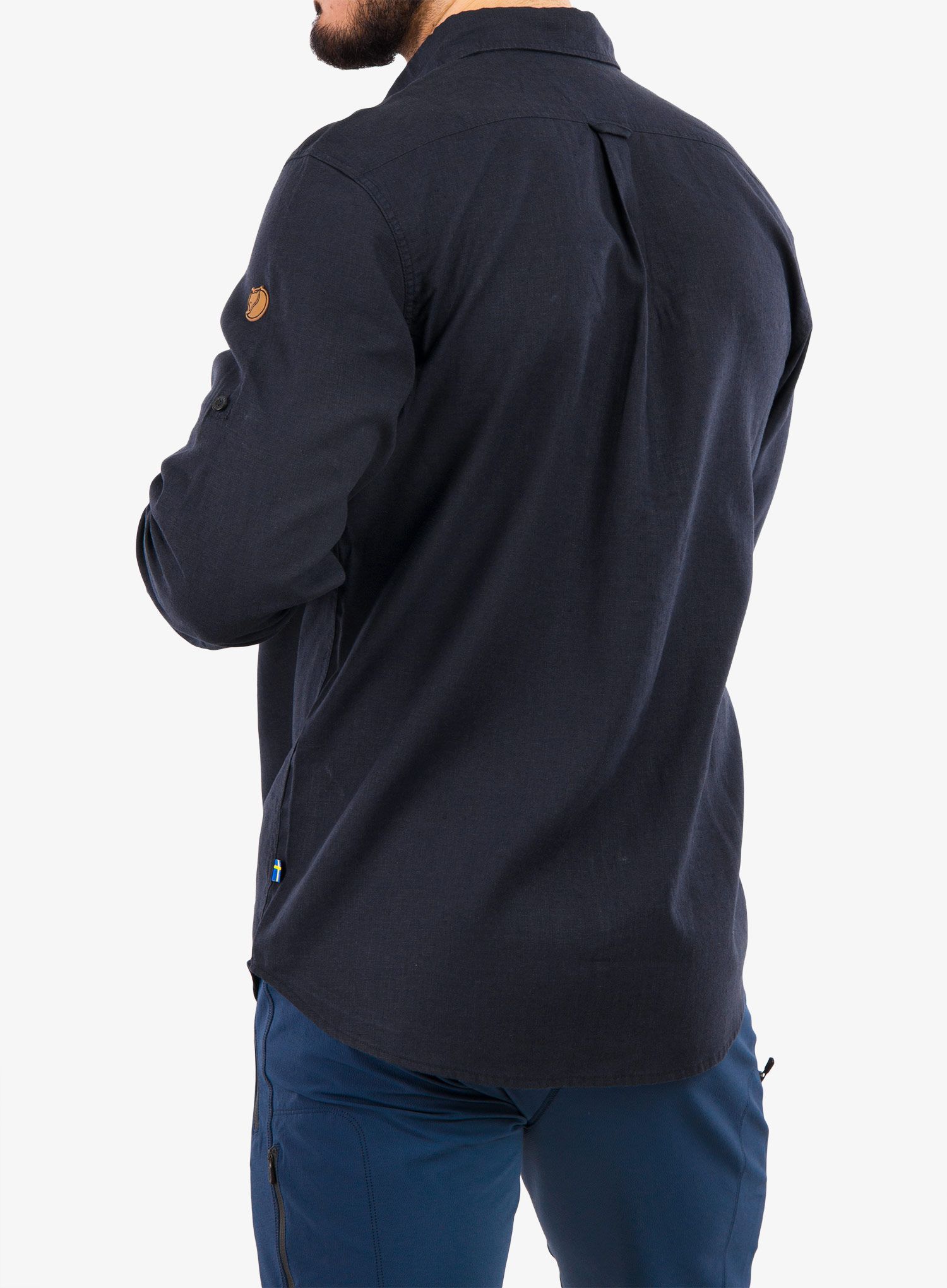 Reisehemd Fjallraven Övik Travel Shirt LS  - dark navy