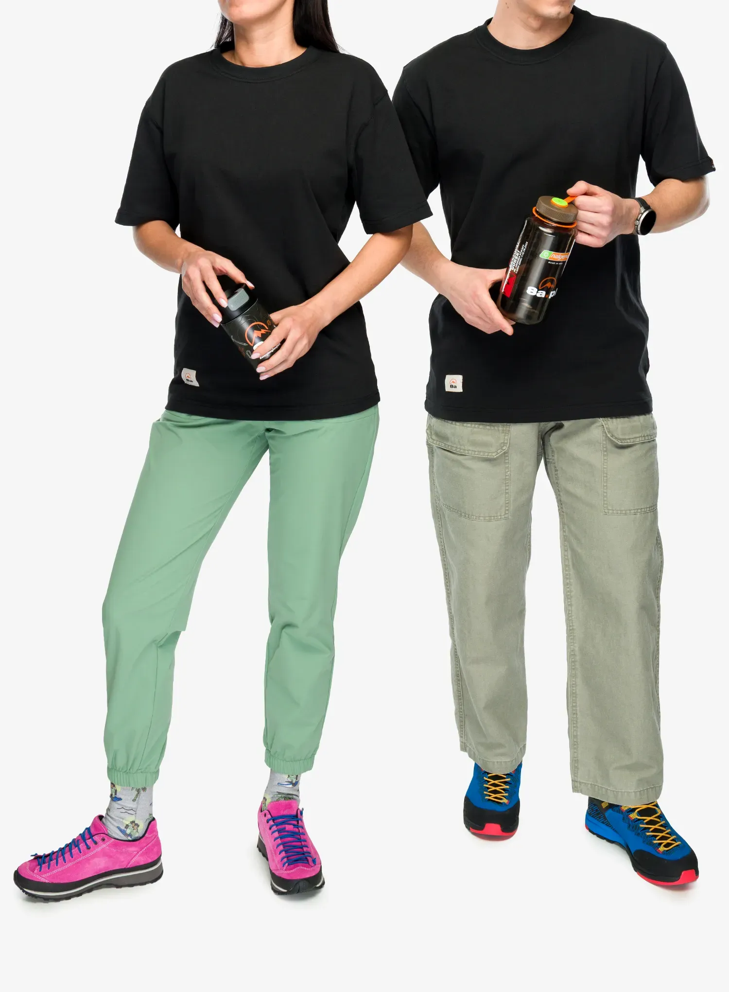 Baumwolle T-Shirt 8a Adventure Mode On - black