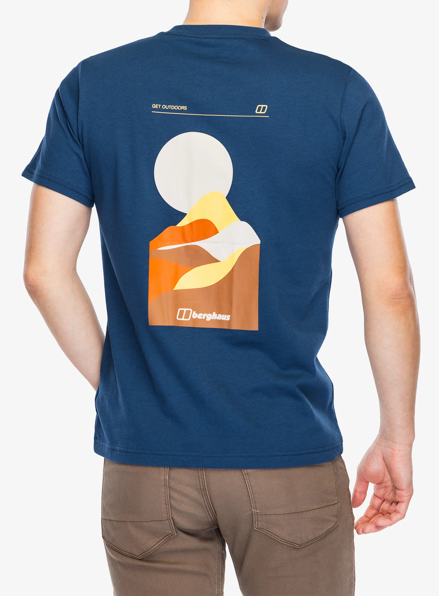 Baumwolle T-Shirt Berghaus Rolling Peaks SS Tee - hale navy