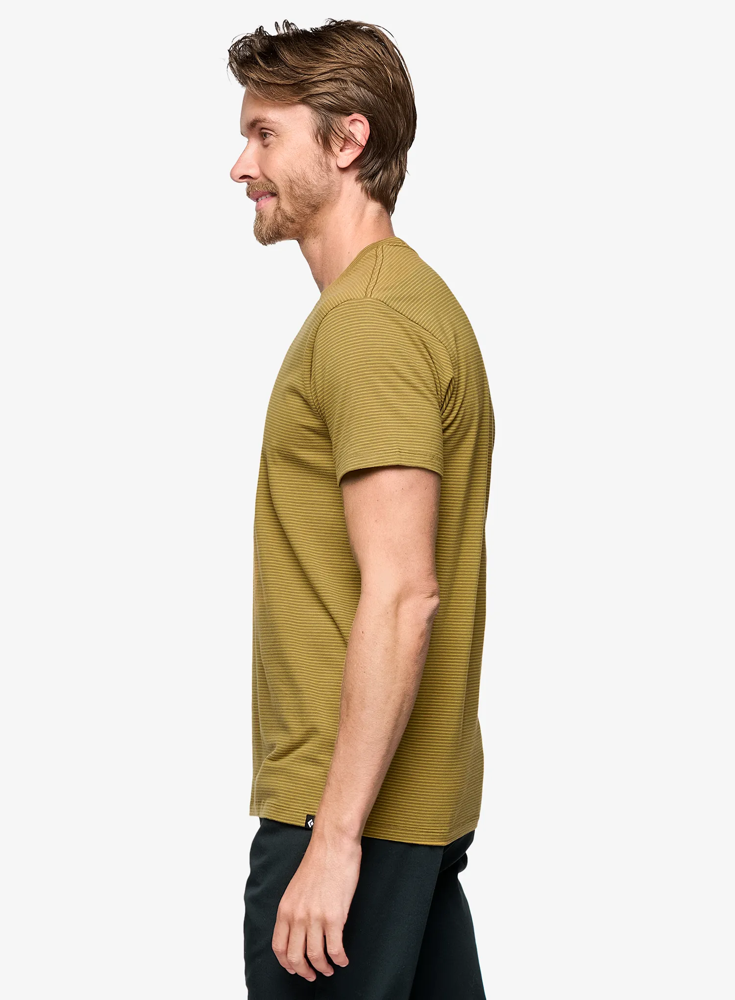Baumwolle T-Shirt Black Diamond BD Stripe SS Tee - dark curry/amber
