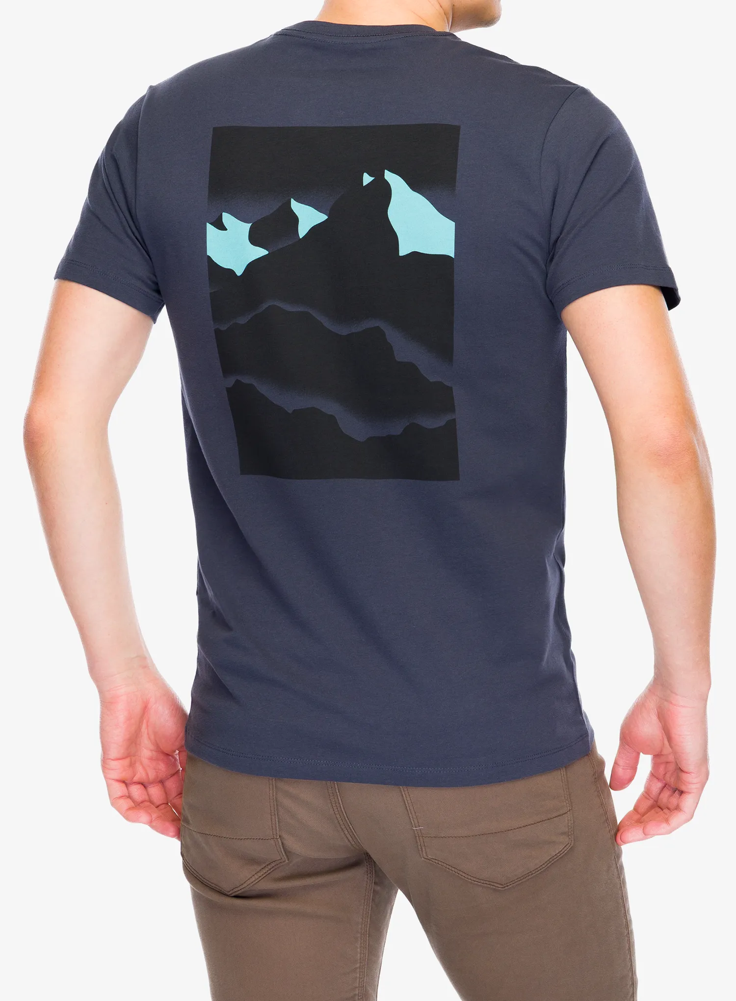 Baumwolle T-Shirt Black Diamond Mountainscape SS Tee - charcoal