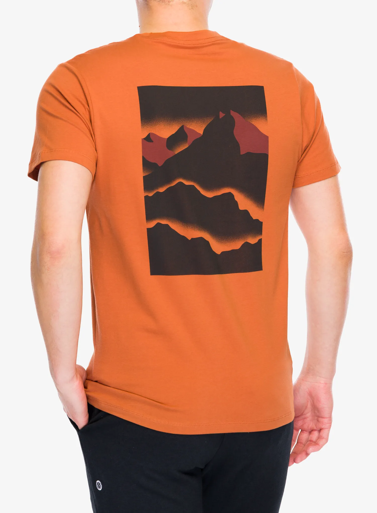 Baumwolle T-Shirt Black Diamond Mountainscape SS Tee - moab brown