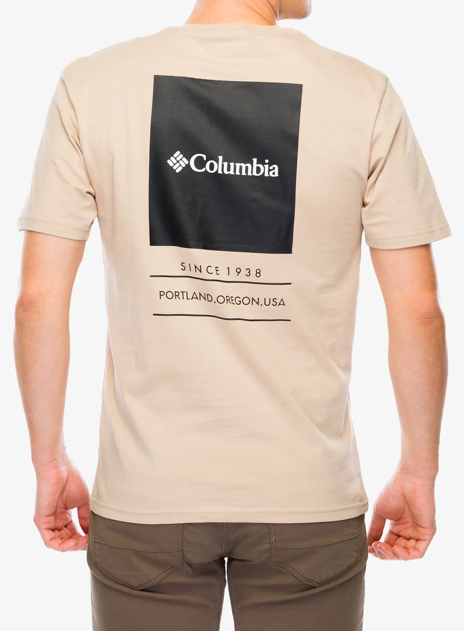 Baumwolle T-Shirt Columbia Barton Springs S/S Graphic Tee - ancient fossil