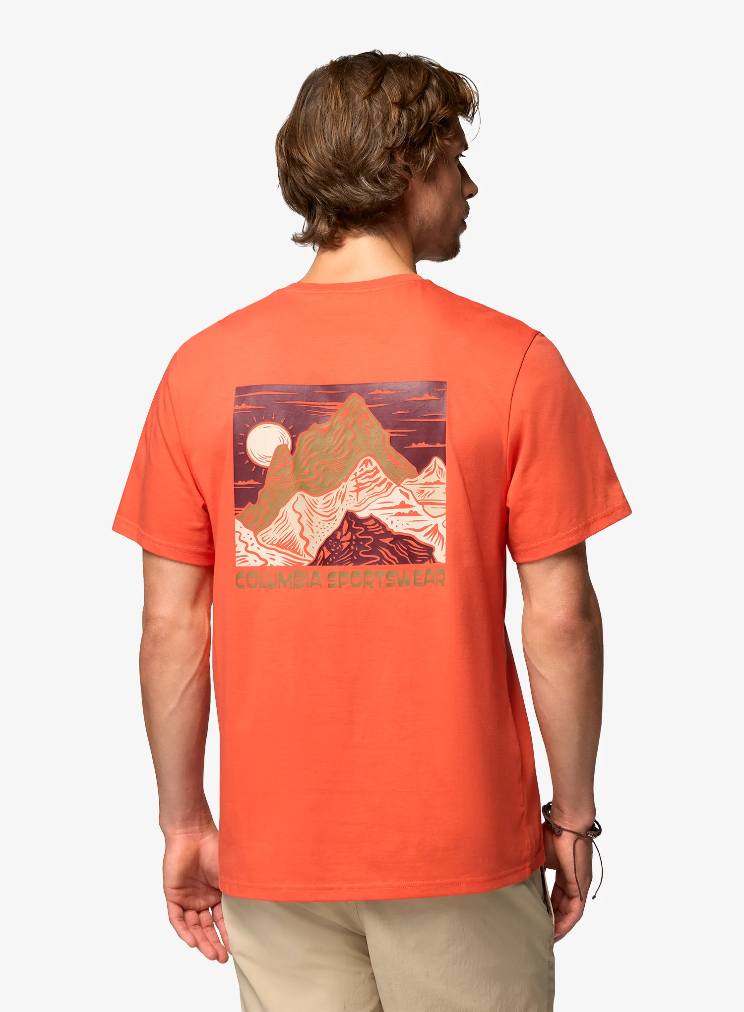Baumwolle T-Shirt Columbia CSC Outdoor Back Graphic Tee - zing/sunscape