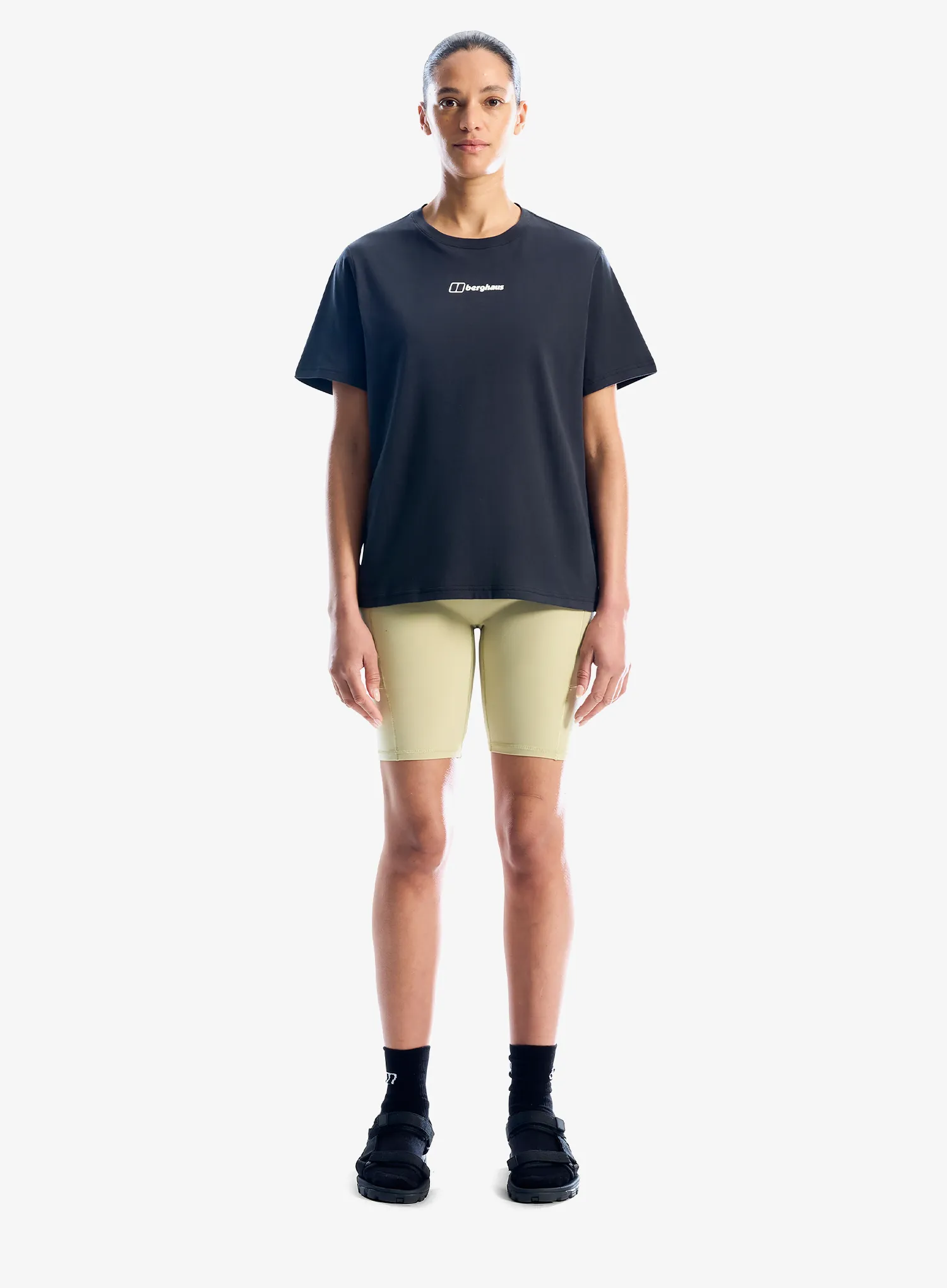 T-Shirt Baumwolle Damen Berghaus Nature Essential Tee Af - jet black