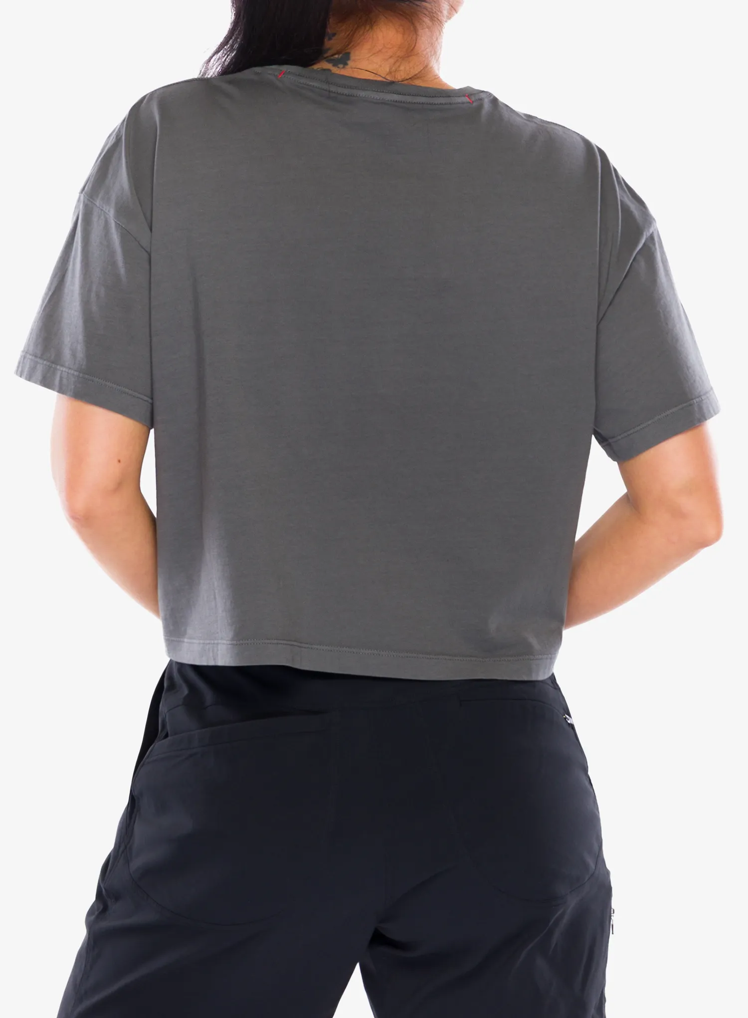 T-Shirt Baumwolle Damen Black Diamond Diamond Crop SS Tee - charcoal