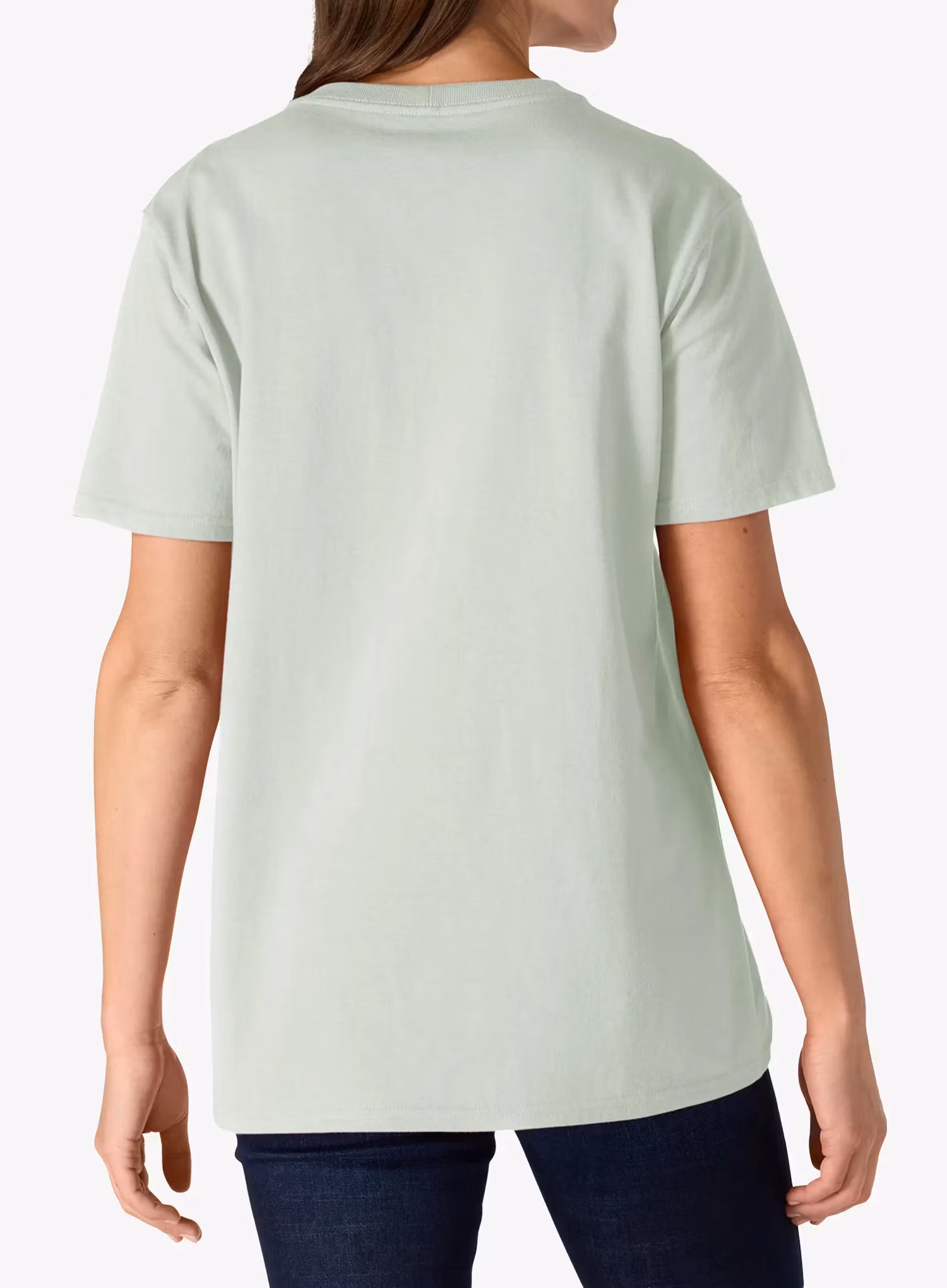T-Shirt Baumwolle Damen Carhartt Iconic WK87 Pocket T-Shirt - smoked teal