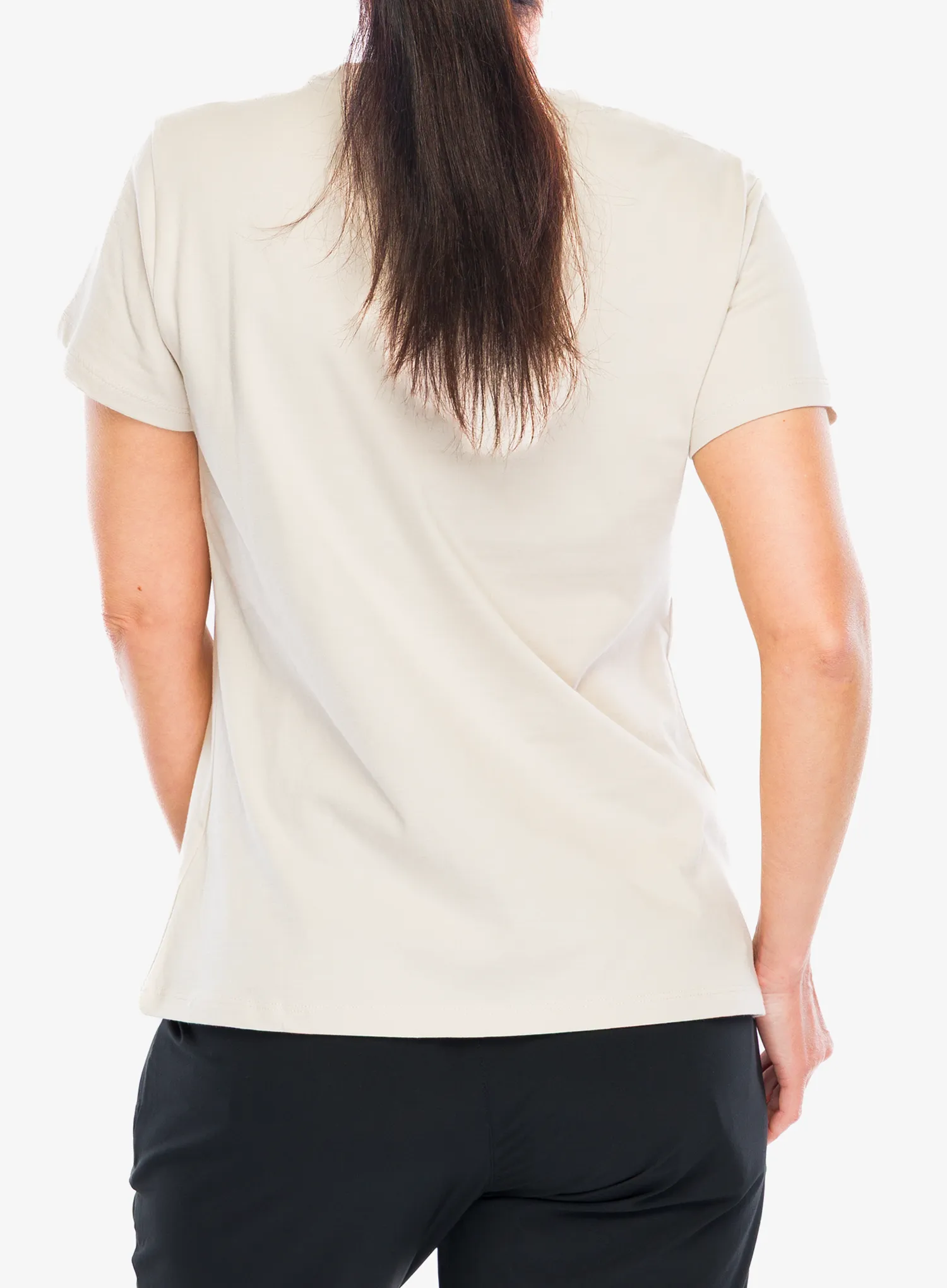 T-Shirt Baumwolle Damen Didriksons Ingaro T BBTO - light beige