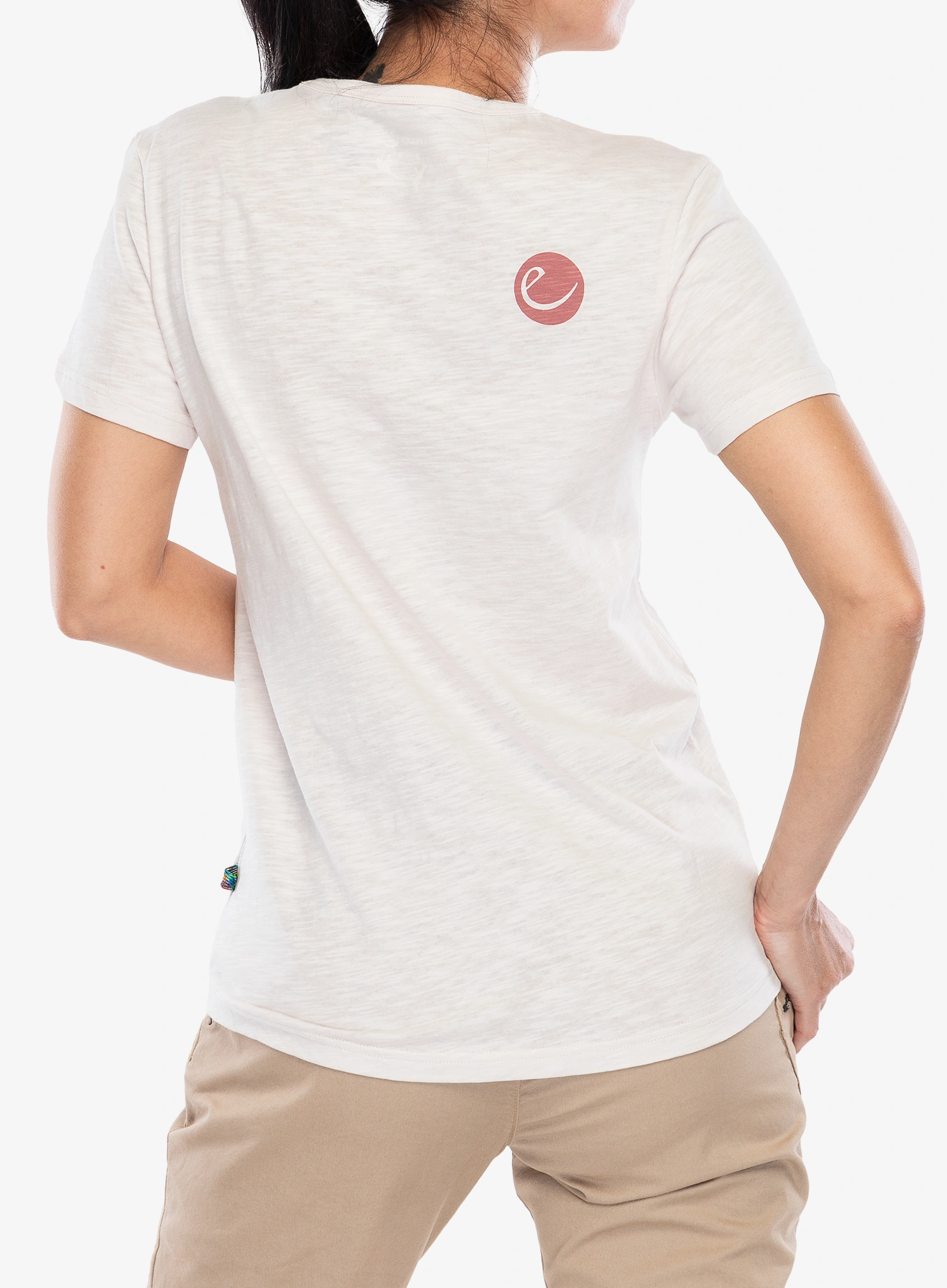 T-Shirt Baumwolle Damen Edelrid Highball T-Shirt V - white