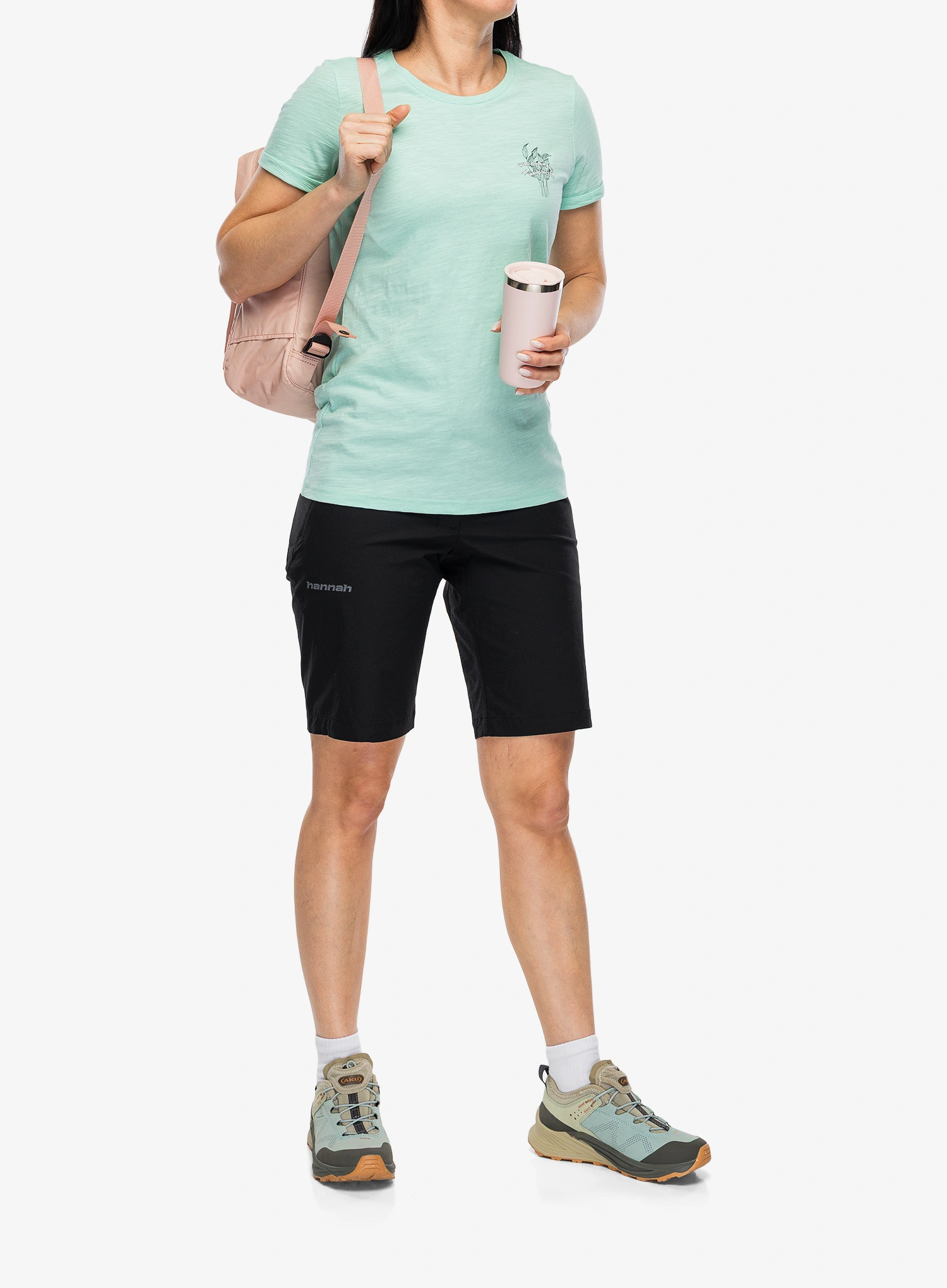 T-Shirt Baumwolle Damen Hannah Selia II - brook green