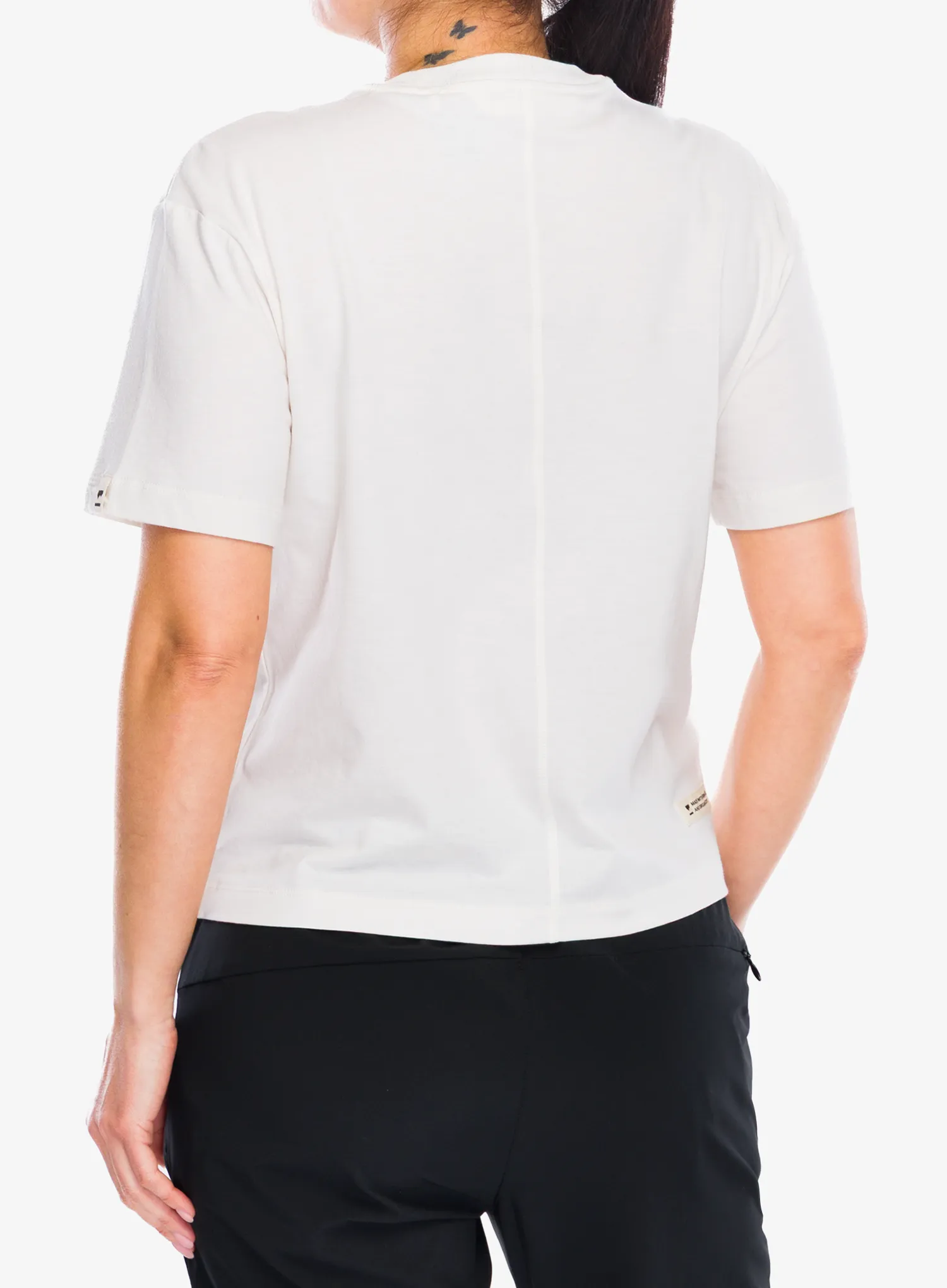 T-Shirt Baumwolle Damen Mons Royale Yonder Merino Organic Cotton T-Shirt - white