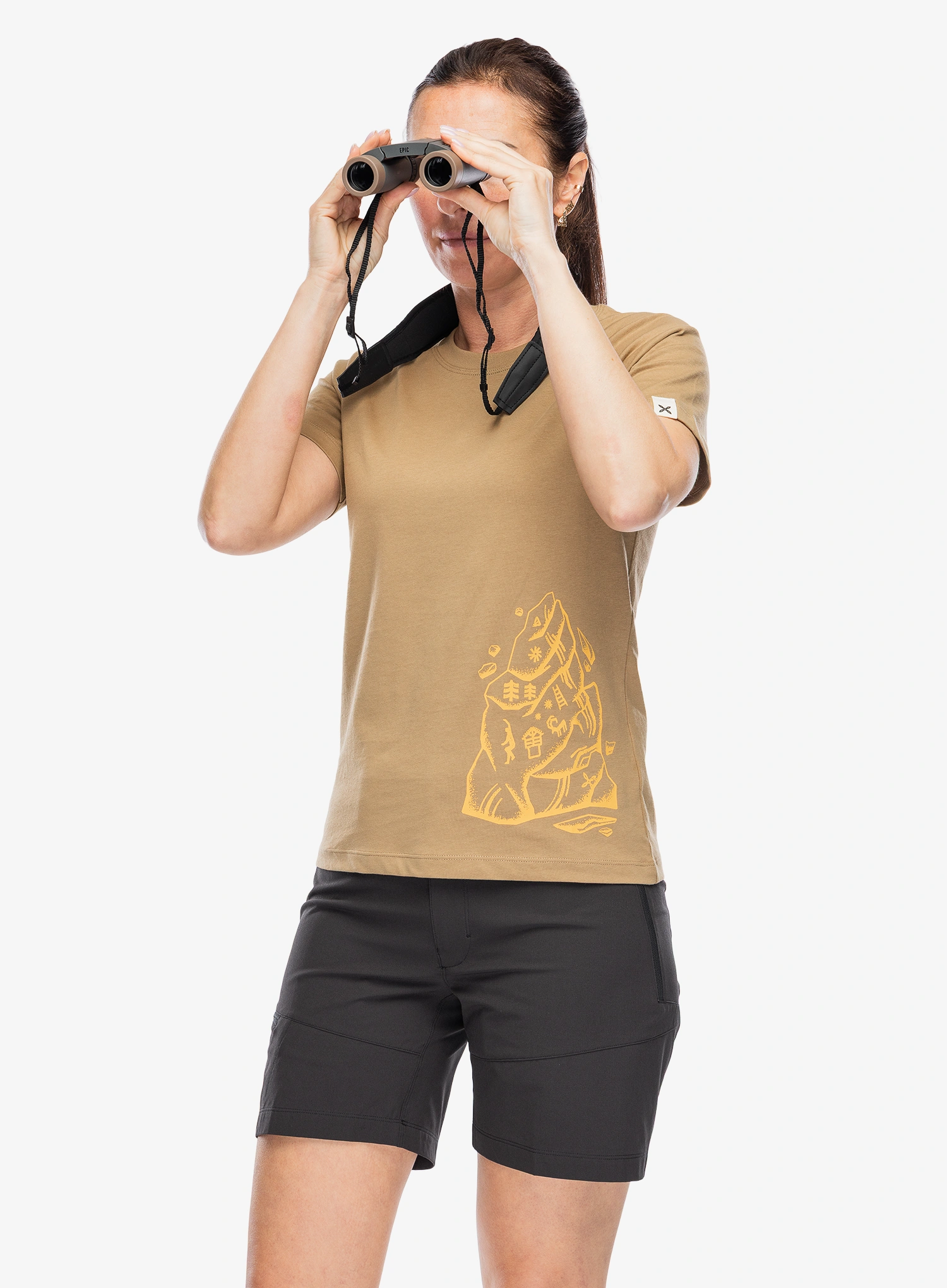 T-Shirt Baumwolle Damen Montura Spire T-Shirt - beige desert 