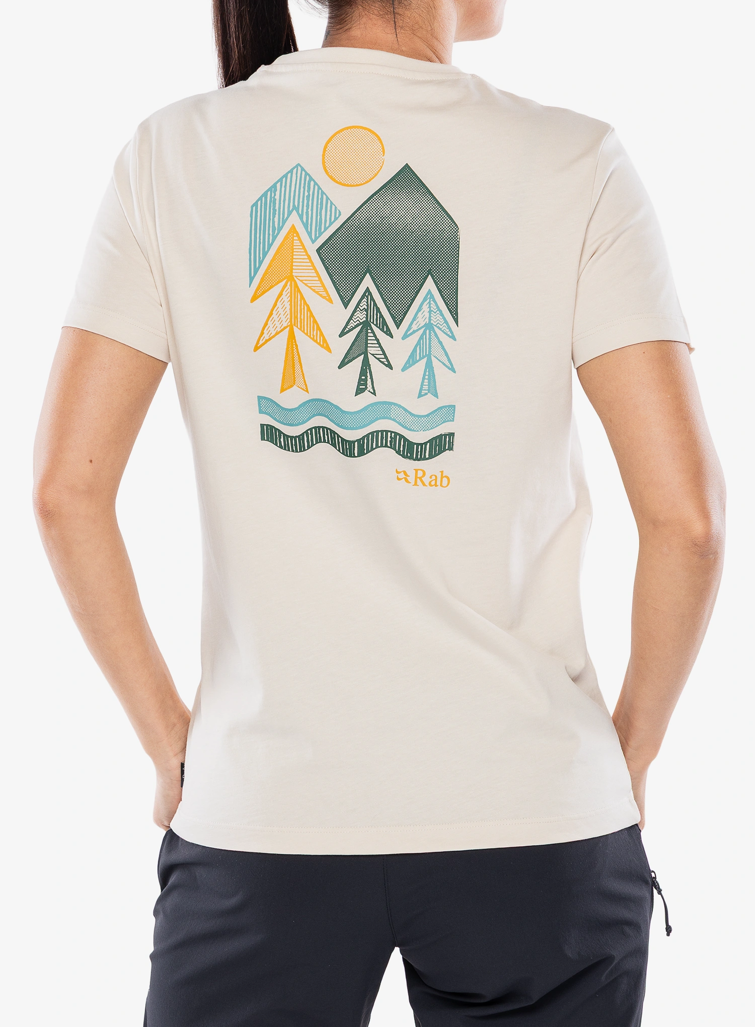 T-Shirt Baumwolle Damen Rab Tuku Vista Tee - ecru
