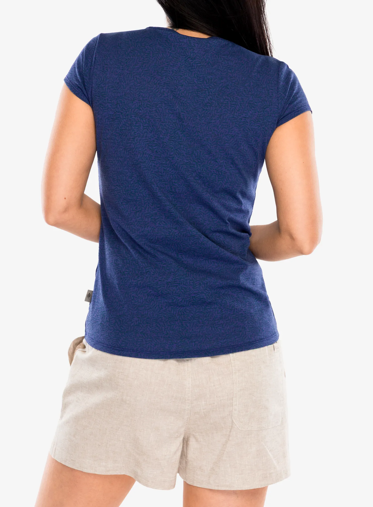 T-Shirt Baumwolle Damen Royal Robbins Featherweight Slub Tee - future dusk nisene pt