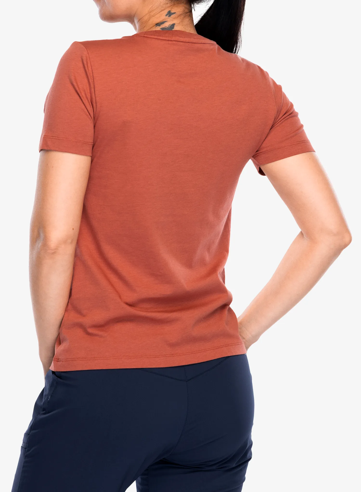 T-Shirt Baumwolle Damen Salewa Eagle Logo Patch T-Shirt - etruscan red
