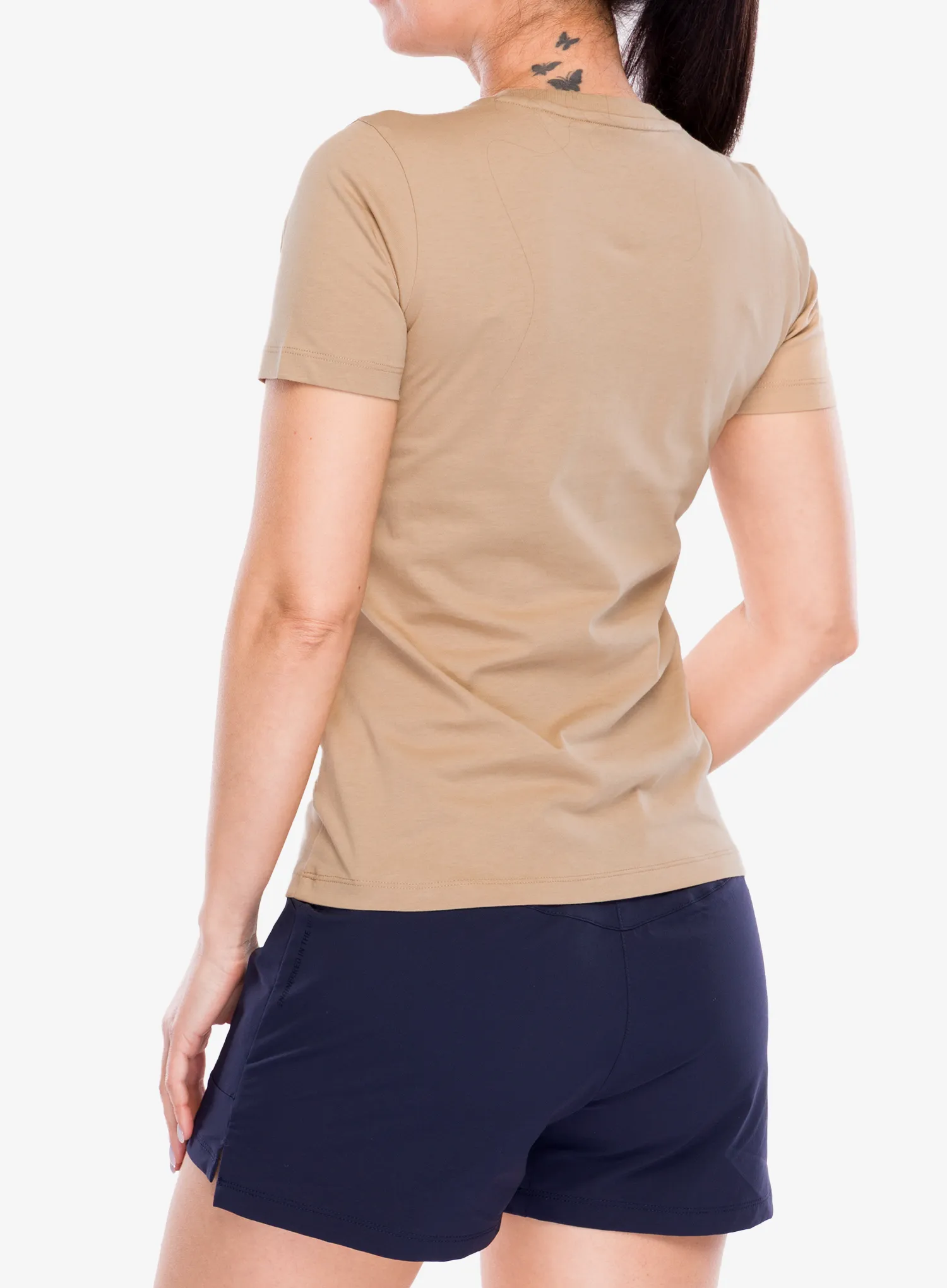T-Shirt Baumwolle Damen Salewa Eagle Logo Patch T-Shirt - quicksand